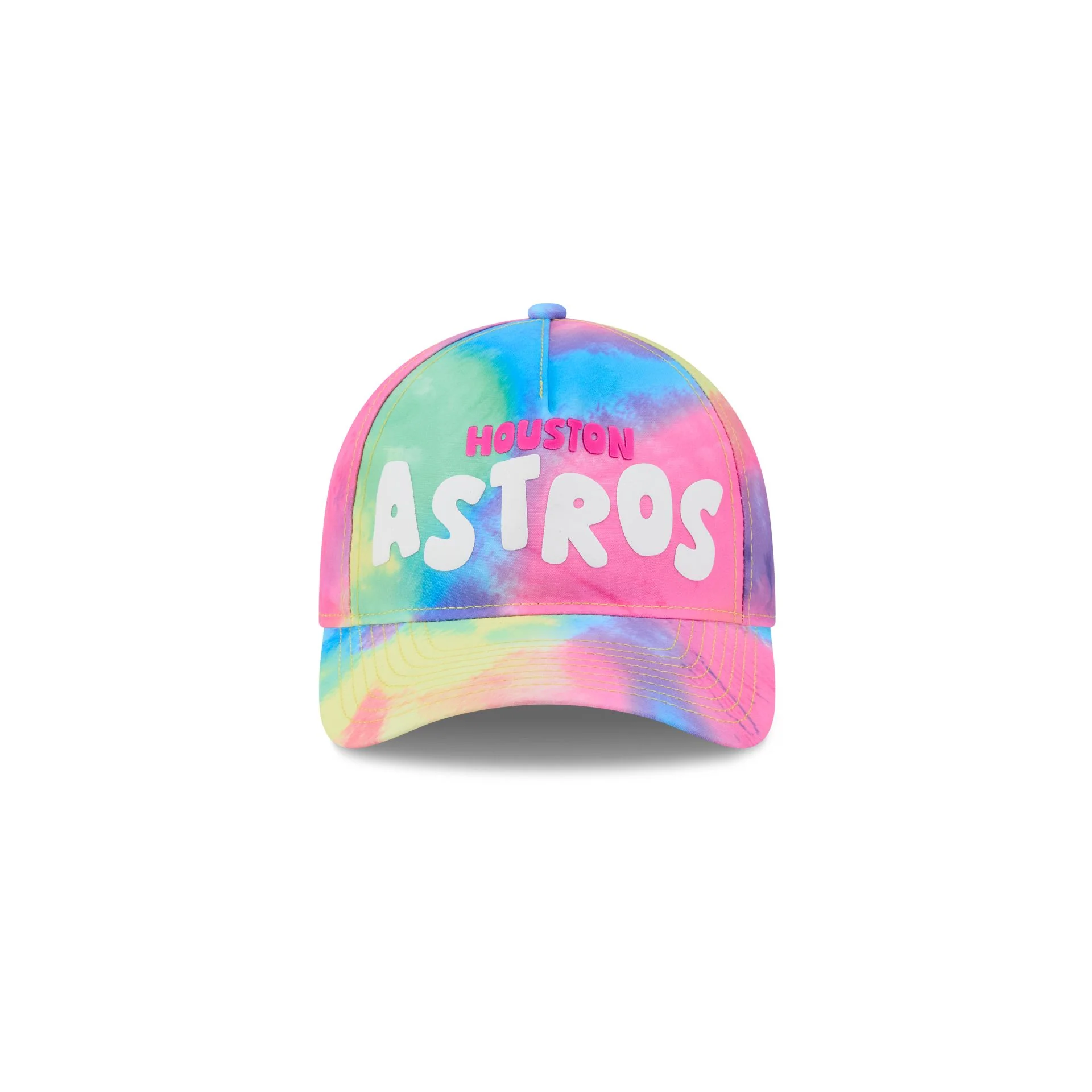 Houston Astros Tie Dye Kids 9FORTY M-Crown A-Frame Snapback Hat - Image 2