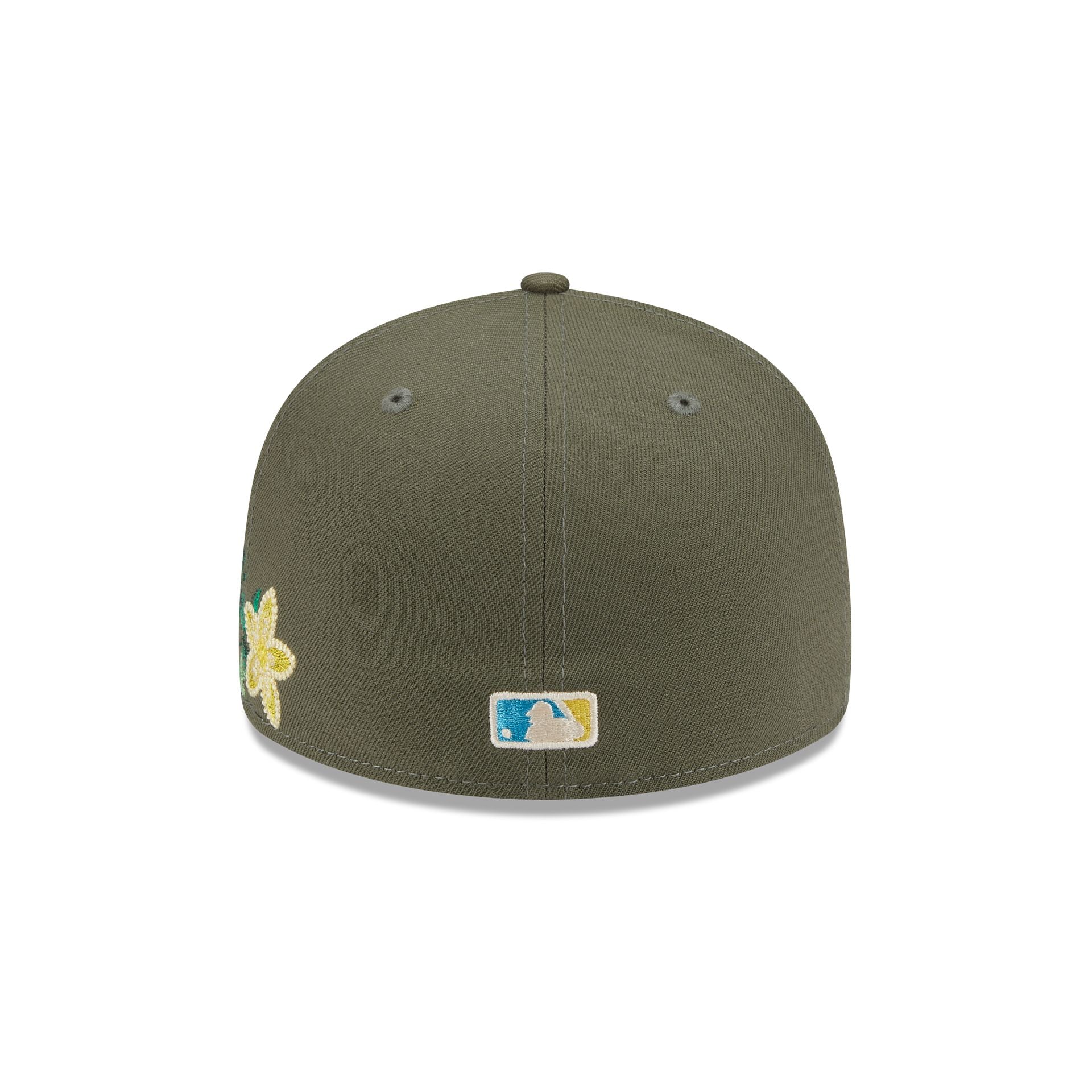 Houston Astros Tonal Florals Olive 59FIFTY Fitted Hat - Image 6