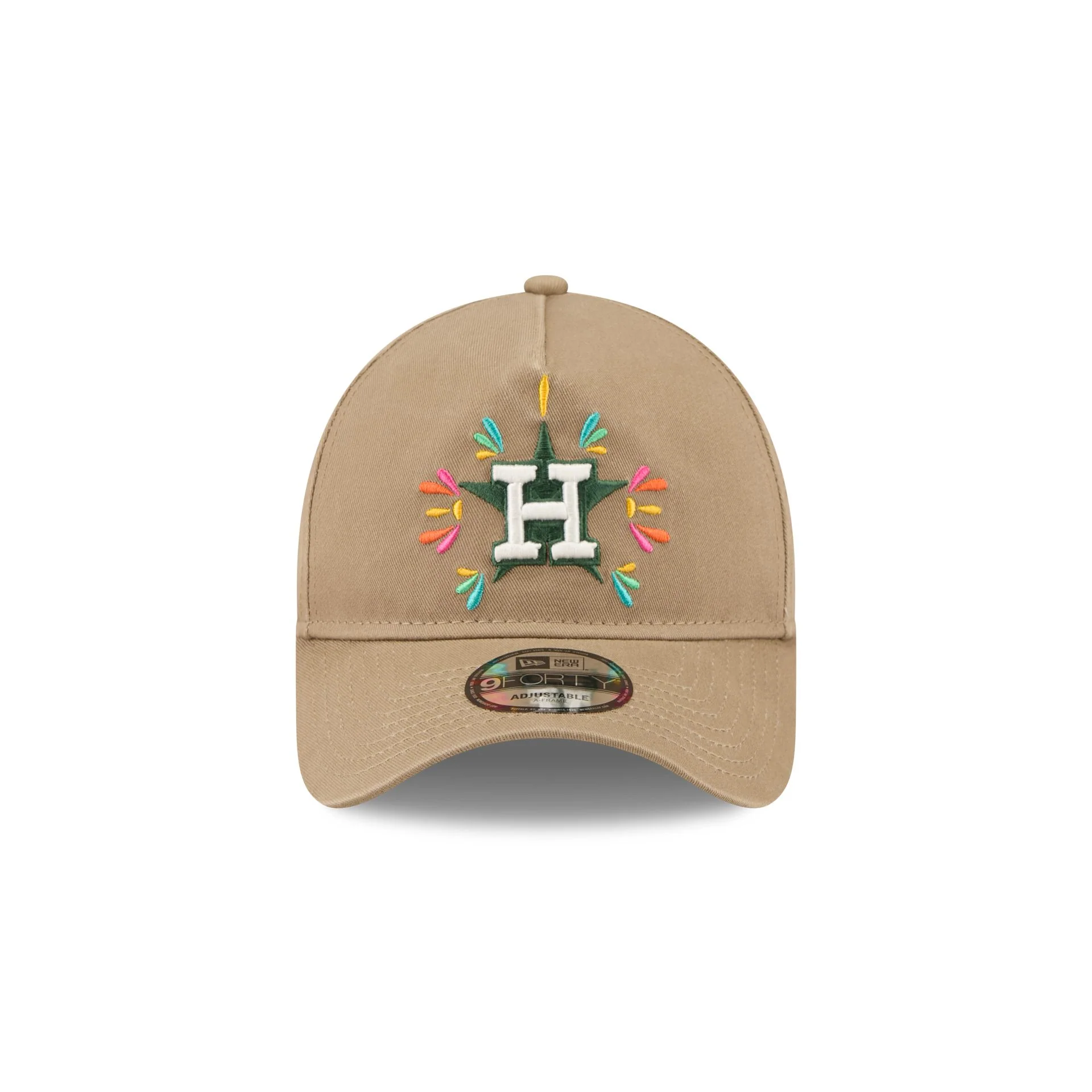 Houston Astros Vibrant Festivities 9FORTY A-Frame Snapback Hat - Image 2