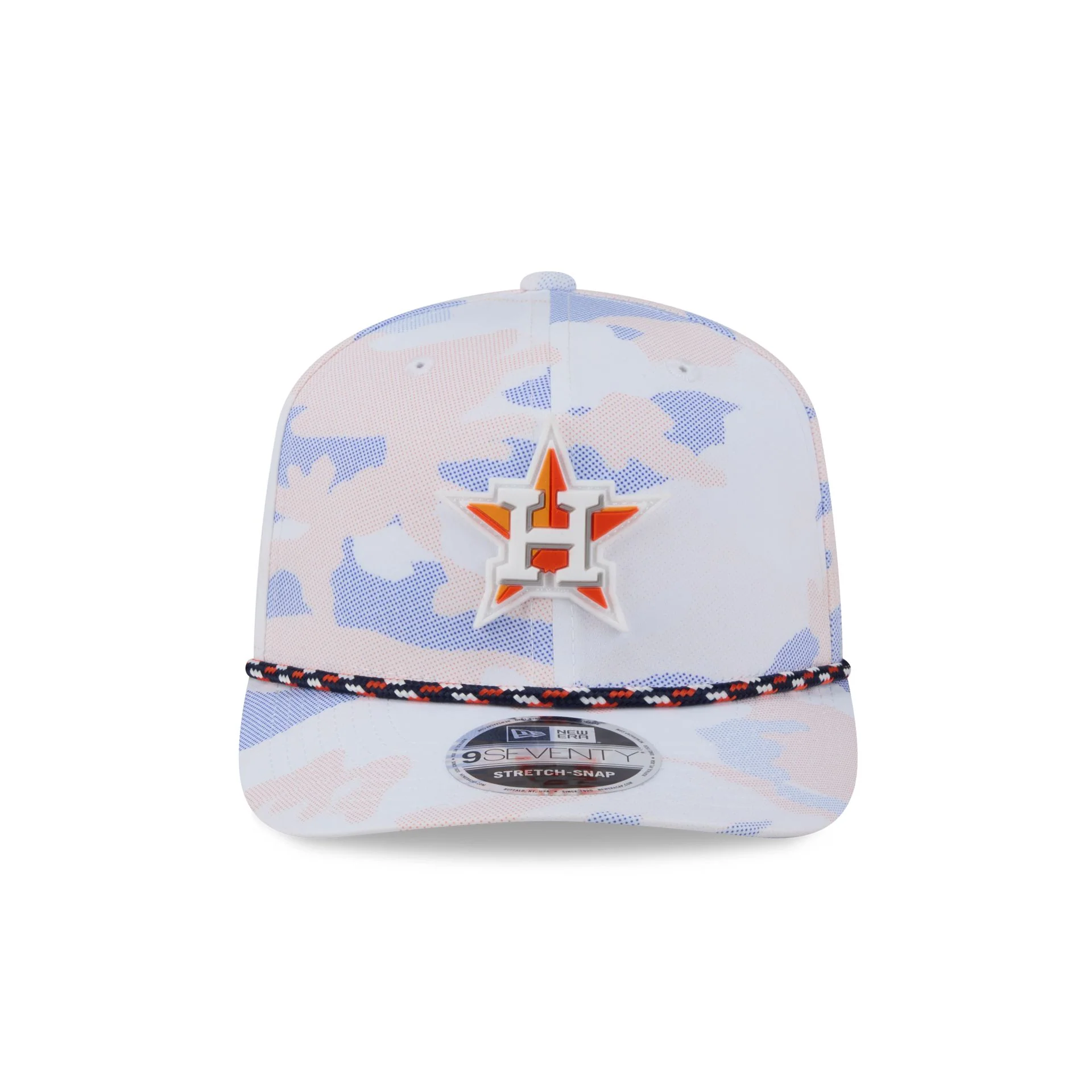 Houston Astros White Camo Performance Rope 9SEVENTY Stretch-Snap Hat - Image 2