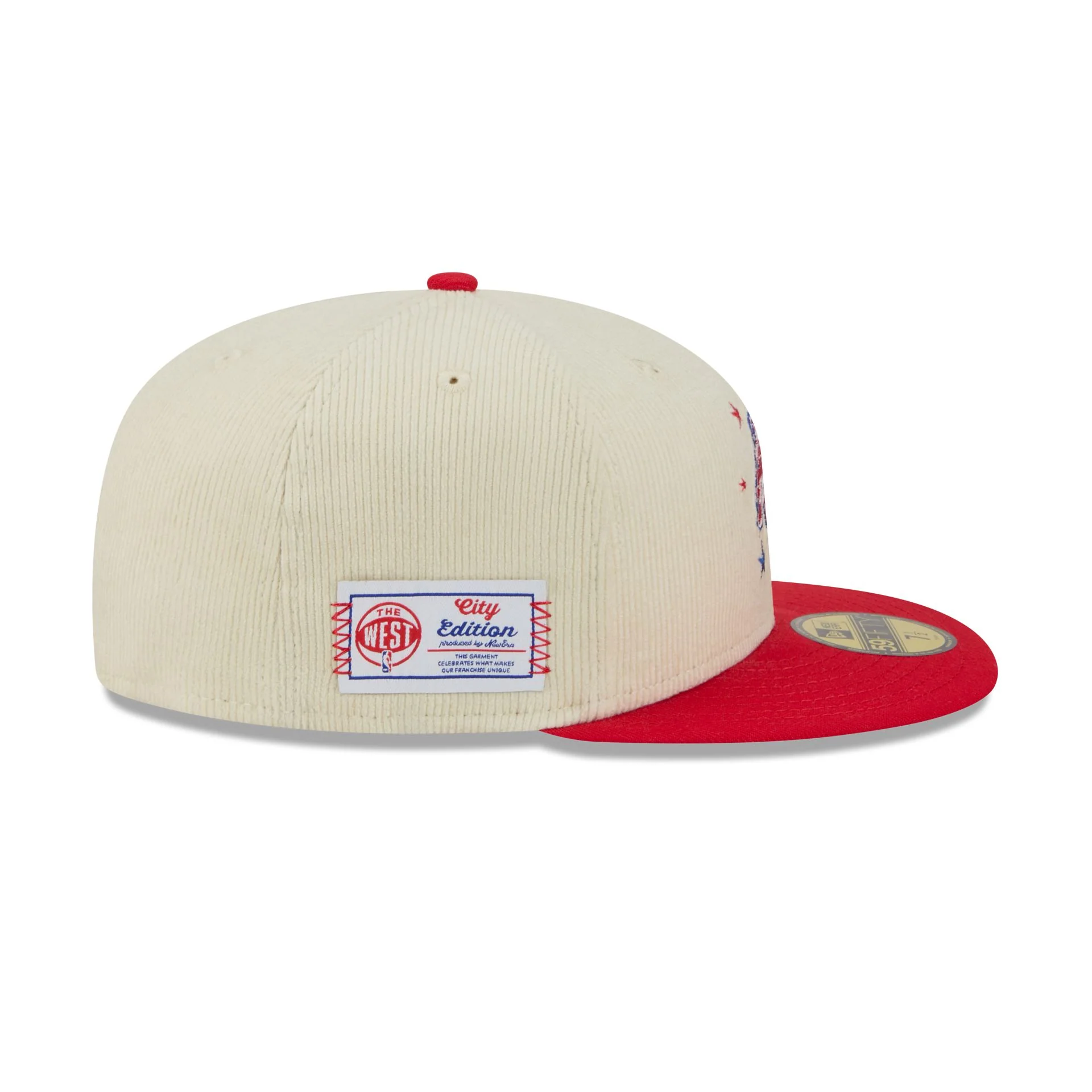 Houston Rockets 2025 City Edition Chrome White Corduroy 59FIFTY Fitted Hat - Image 4