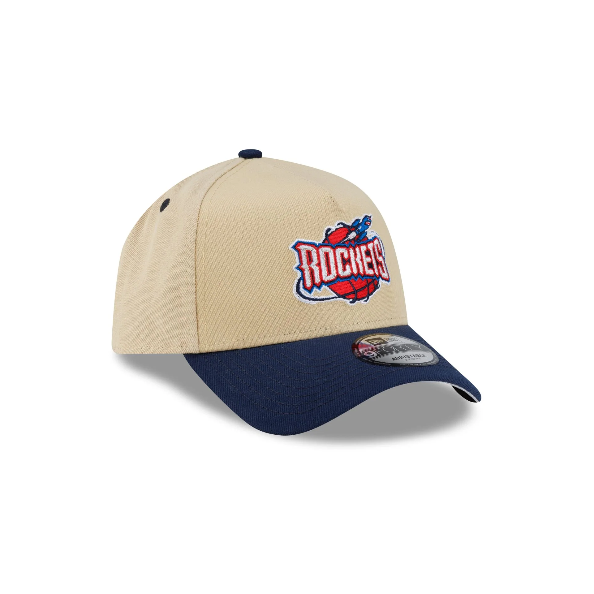 Houston Rockets Hardwood Classics 2000s Gold 9FORTY A-Frame Snapback Hat - Image 3