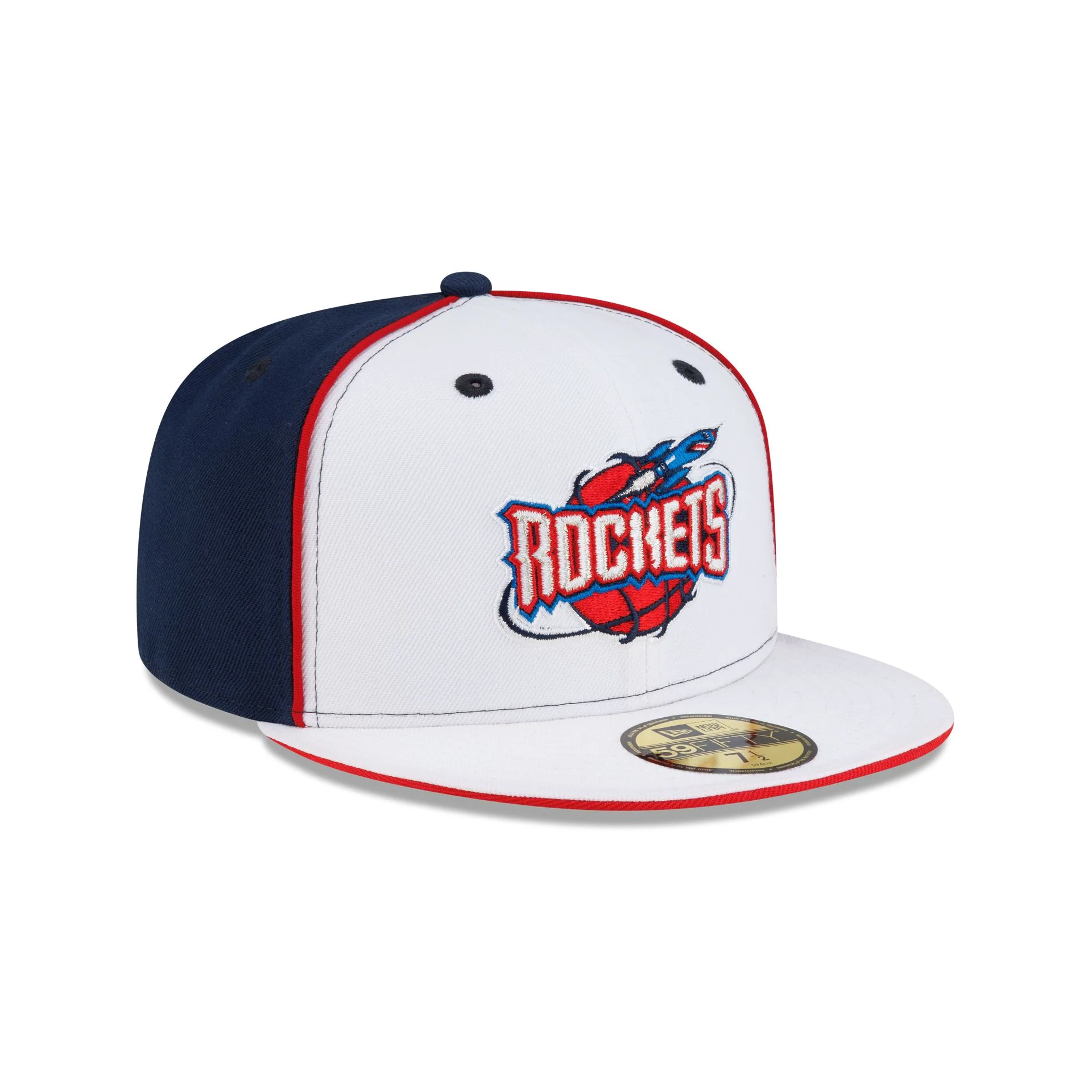 Houston Rockets Hardwood Classics 2000s Optic White Flip 59FIFTY Fitted Hat - Image 3