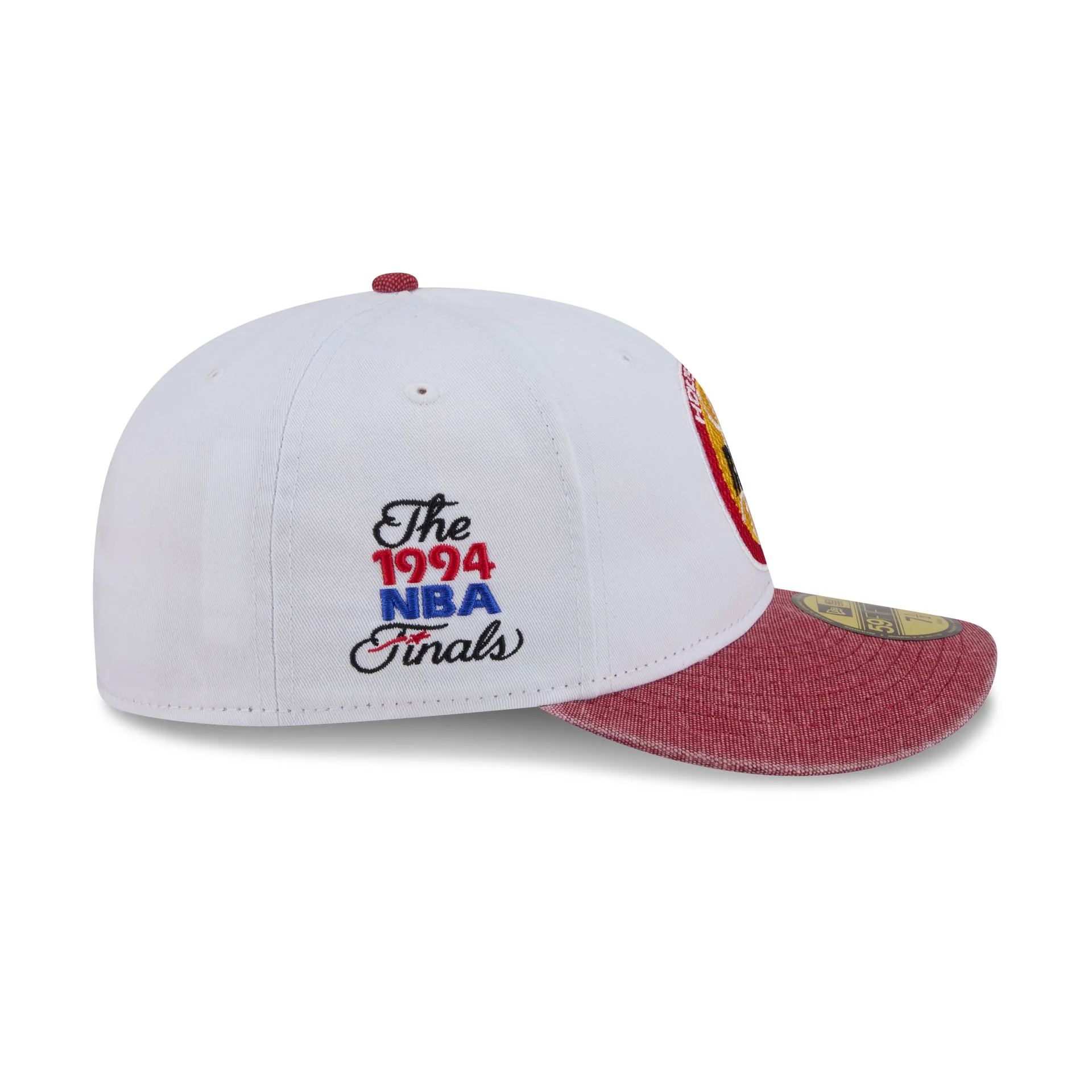 Houston Rockets Hardwood Classics Diamond Stitch White 59FIFTY Fitted Hat - Image 4