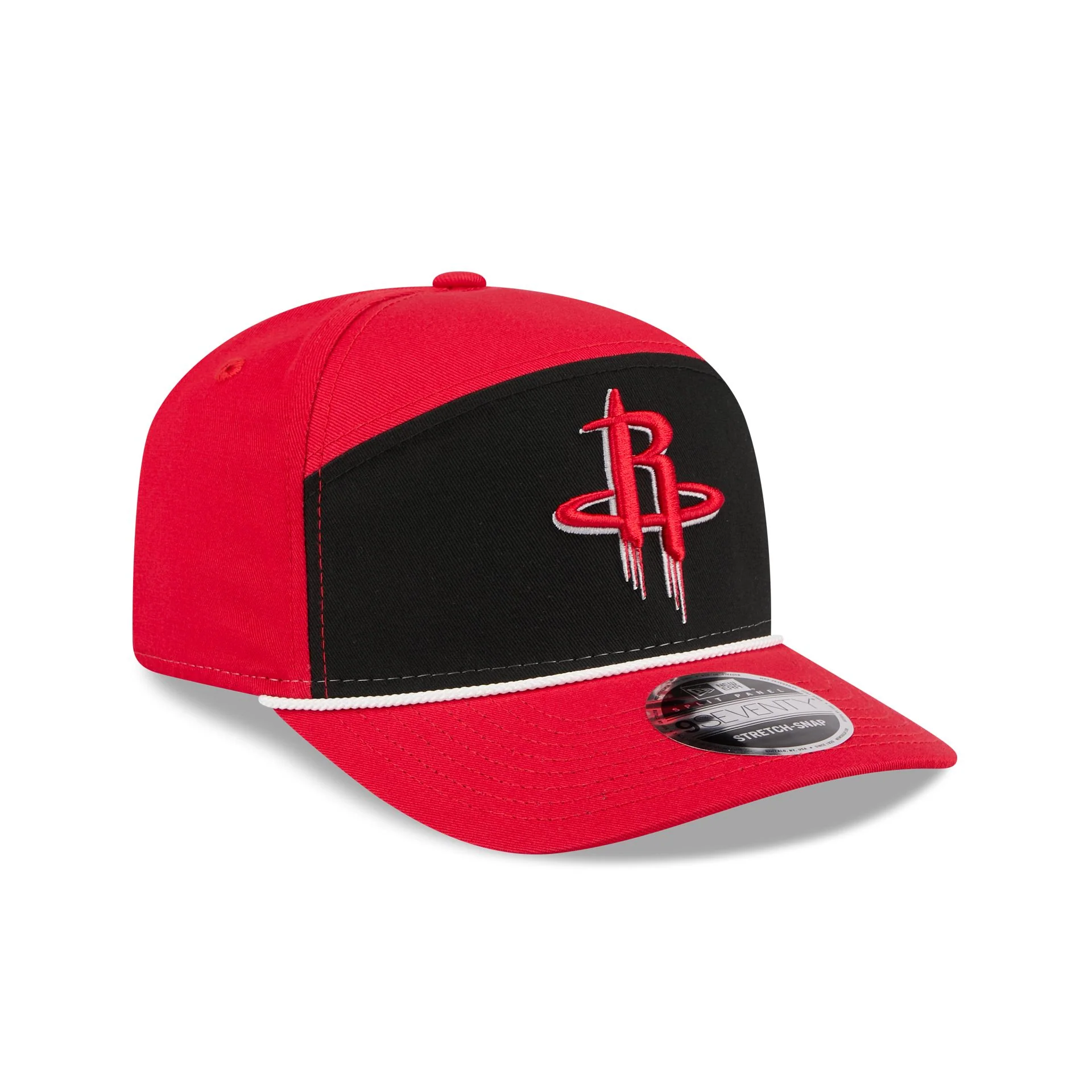 Houston Rockets Split Panel 9SEVENTY Stretch-Snap Hat - Image 3