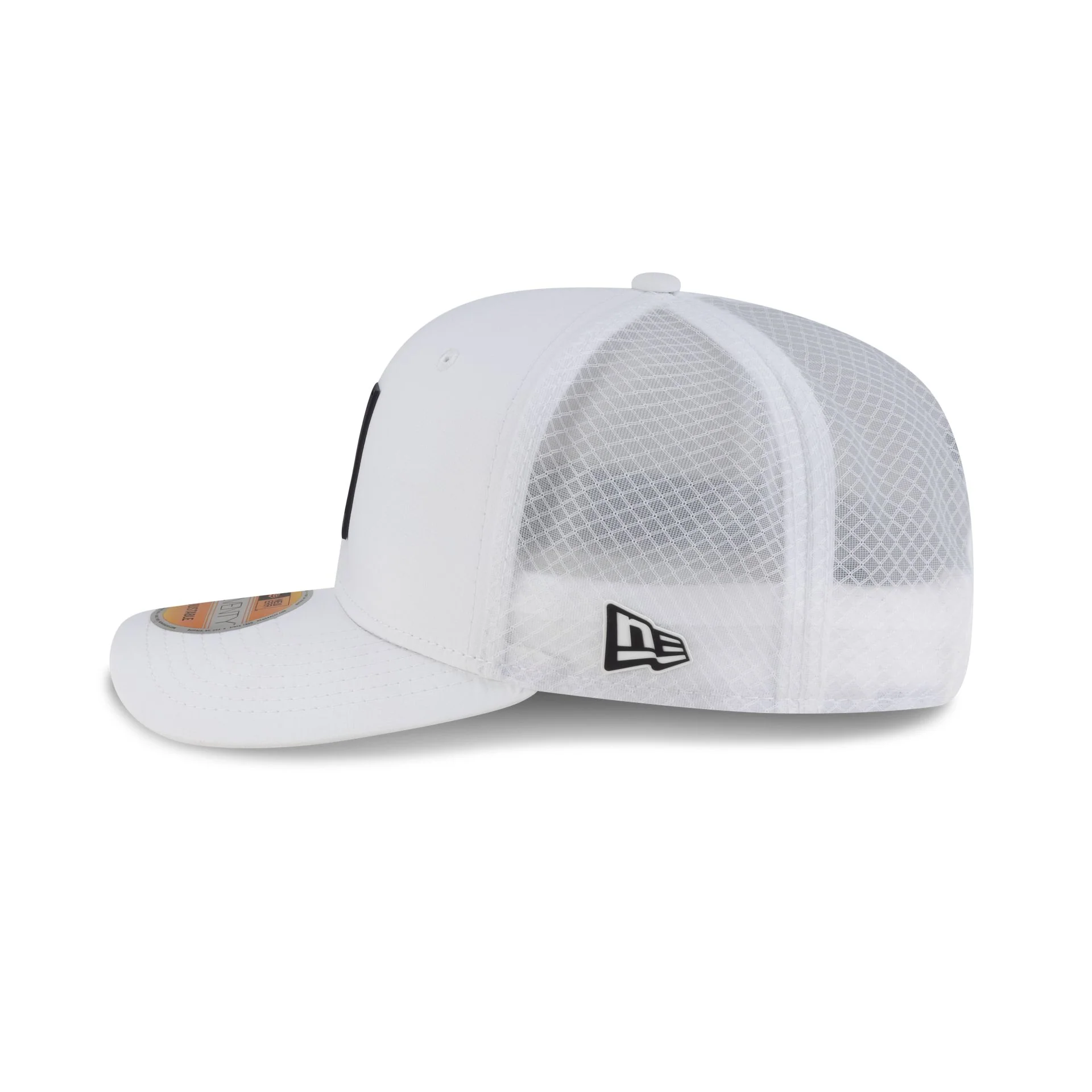 Houston Texans 2025 Sideline Hot Weather White H 9SEVENTY Trucker Hat - Image 4