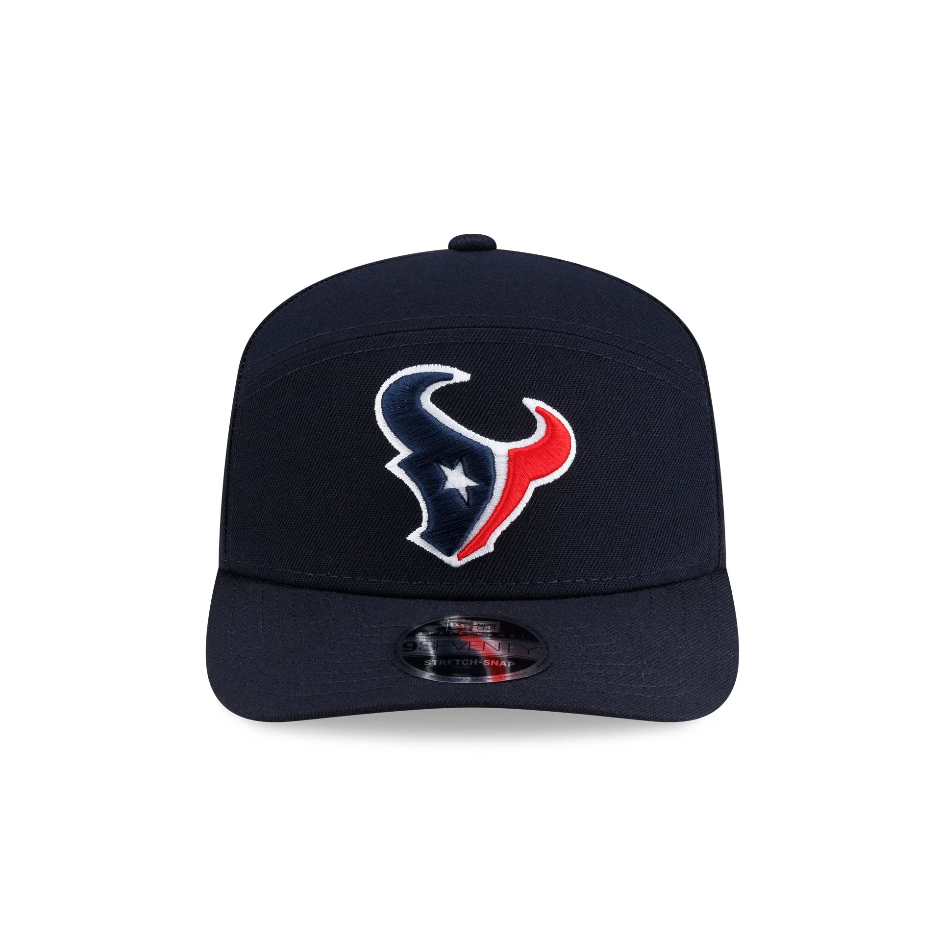 Houston Texans Poly Split Panel 9SEVENTY Stretch-Snap Hat - Image 2