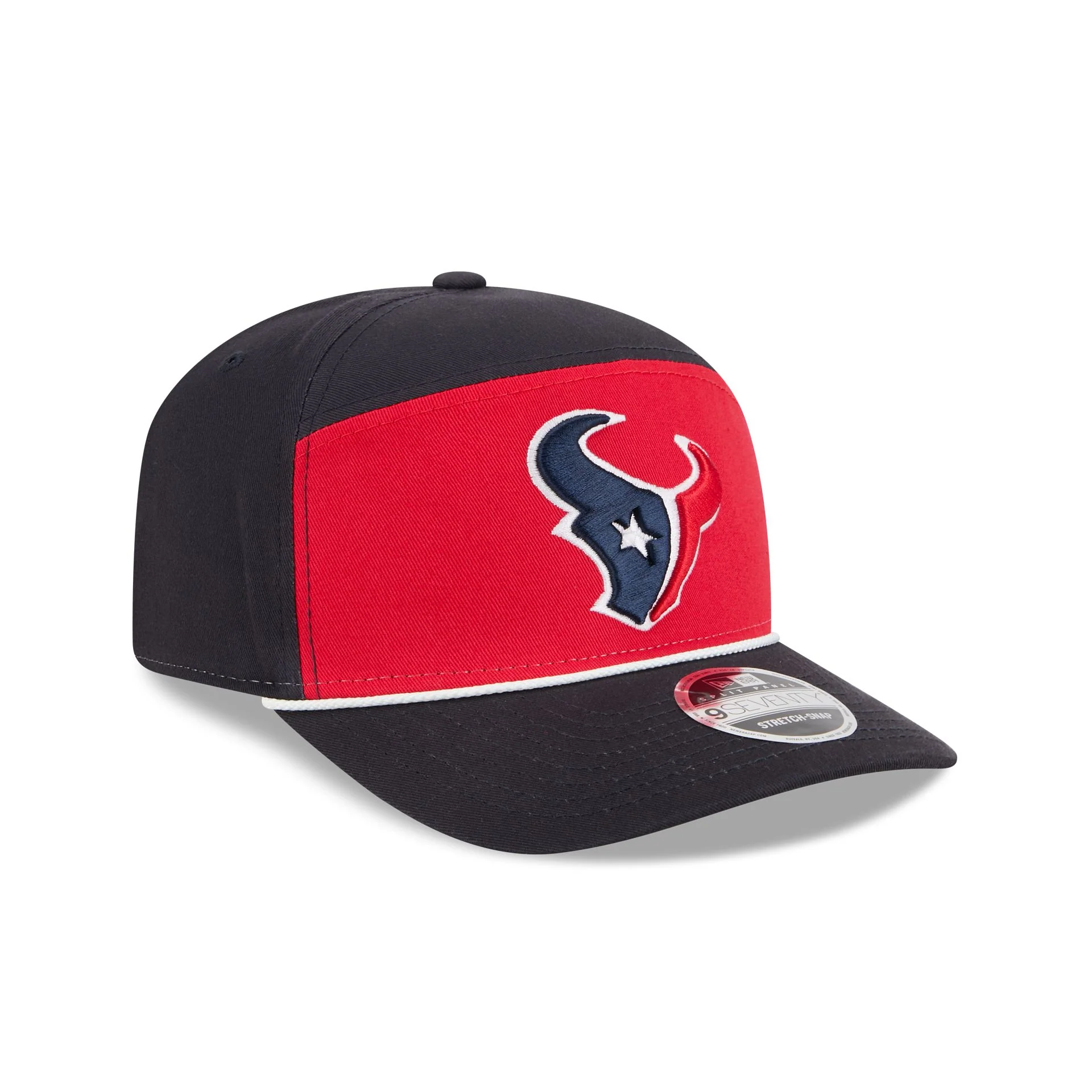 Houston Texans Split Panel 9SEVENTY Stretch-Snap Hat - Image 3
