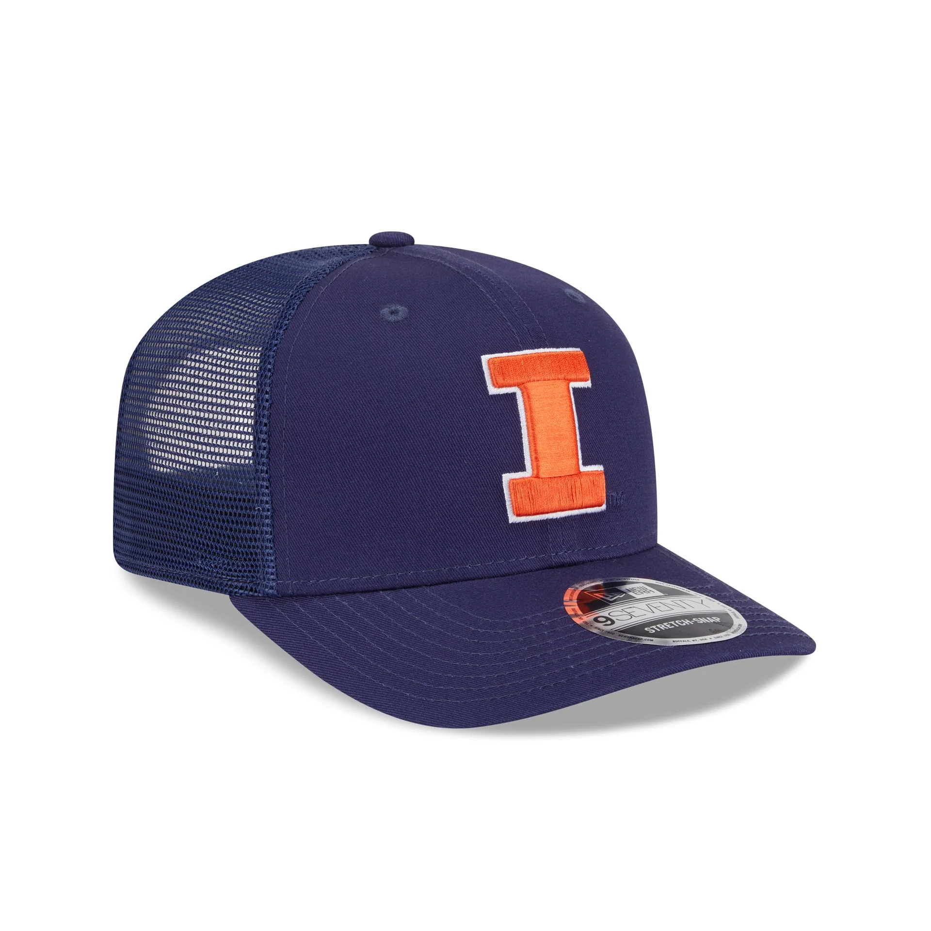 Illinois Fighting Illini Simple 9SEVENTY Trucker Hat - Image 3