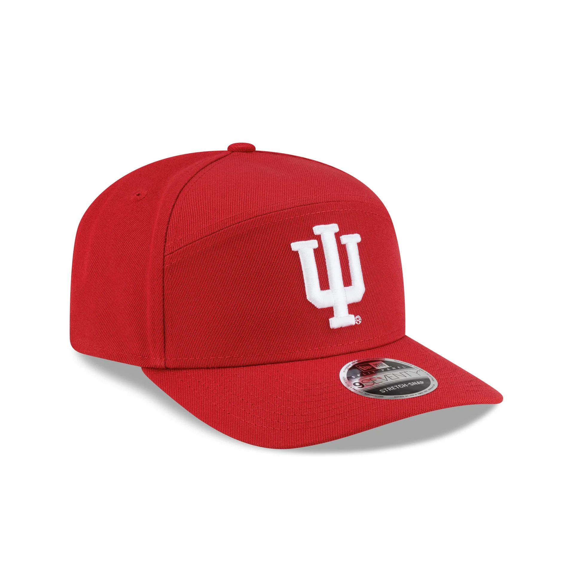 Indiana Hoosiers Poly Split Panel 9SEVENTY Stretch-Snap Hat - Image 3