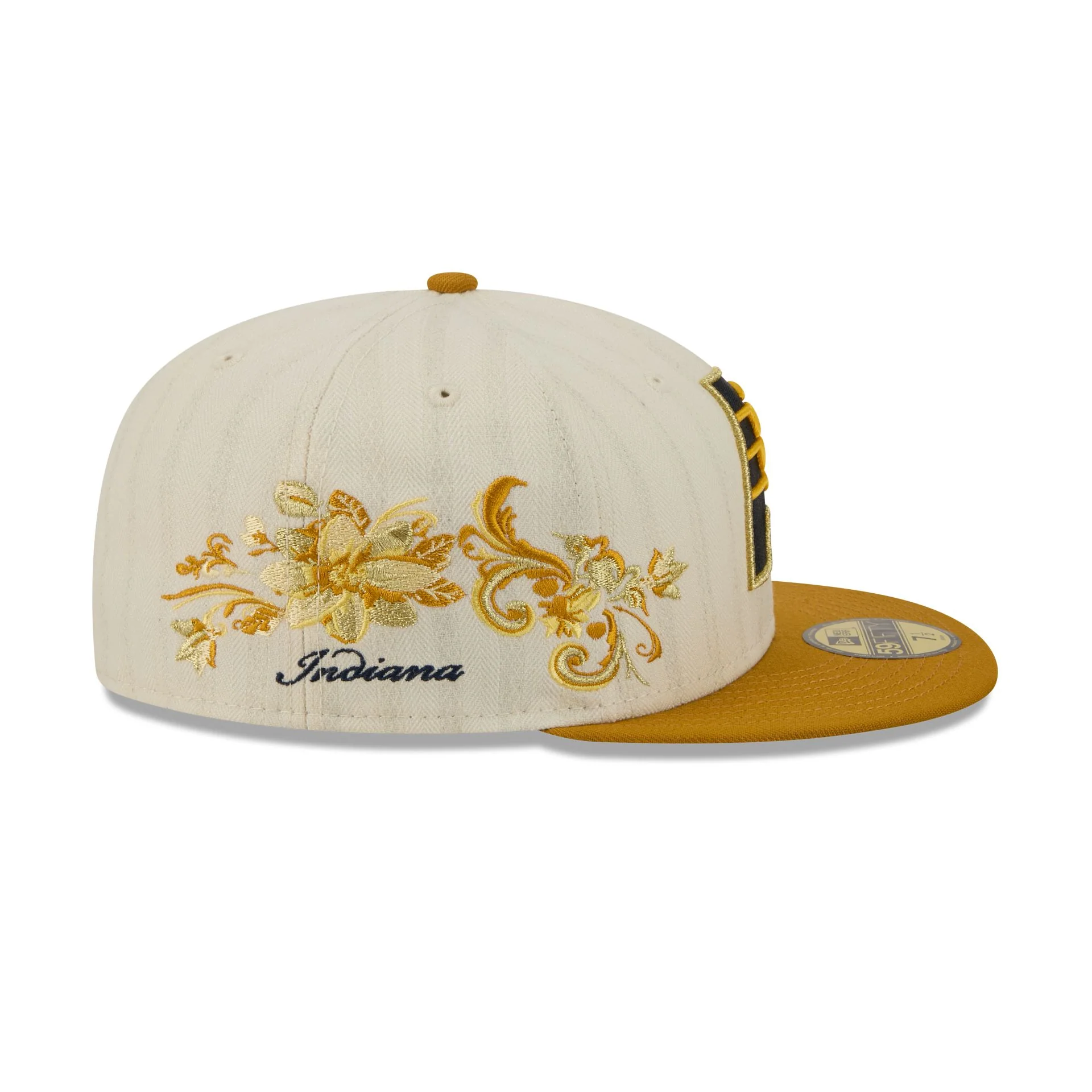 Indiana Pacers Chrome Herringbone 59FIFTY Fitted Hat - Image 4