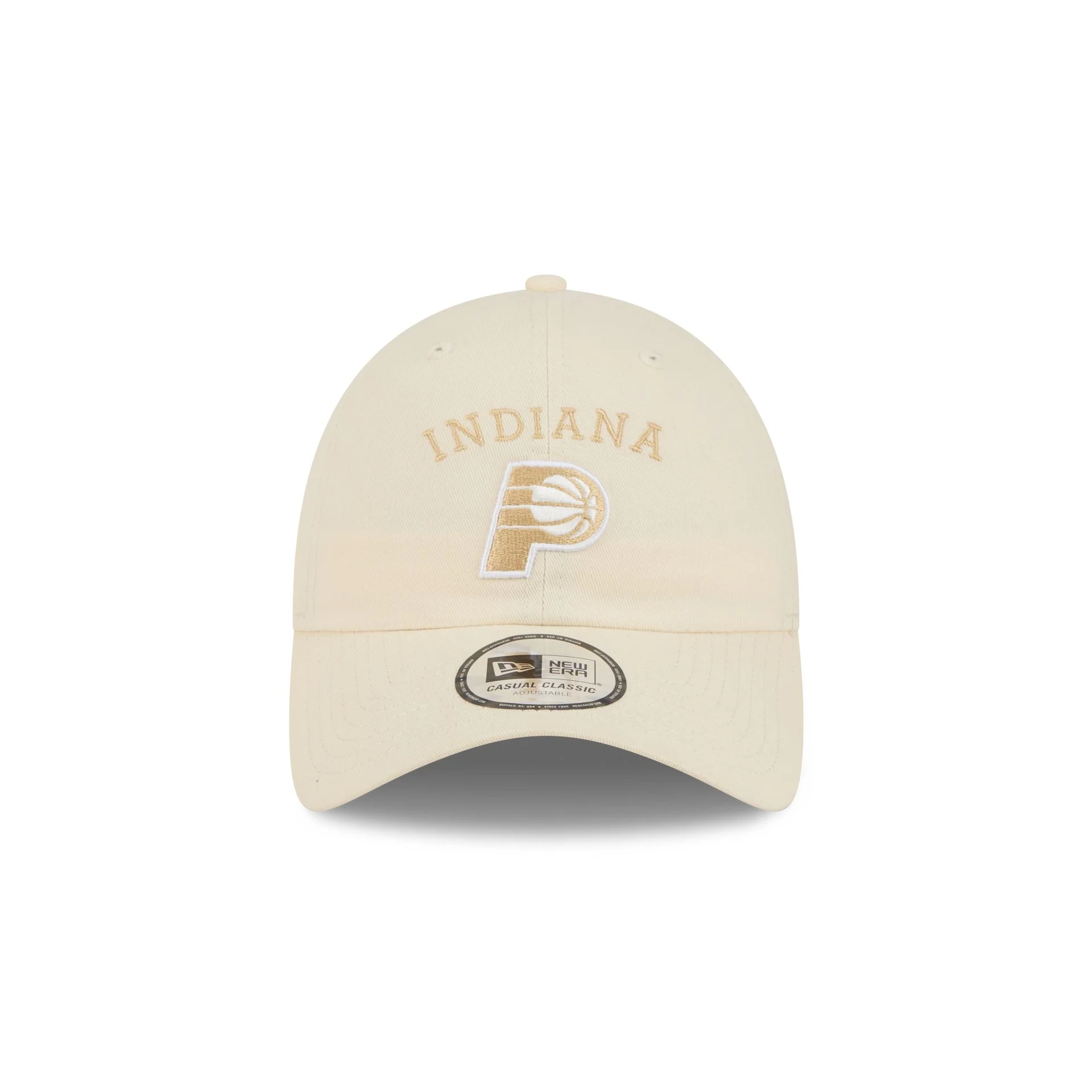 Indiana Pacers Team Logo Cream Casual Classic Adjustable Hat - Image 2