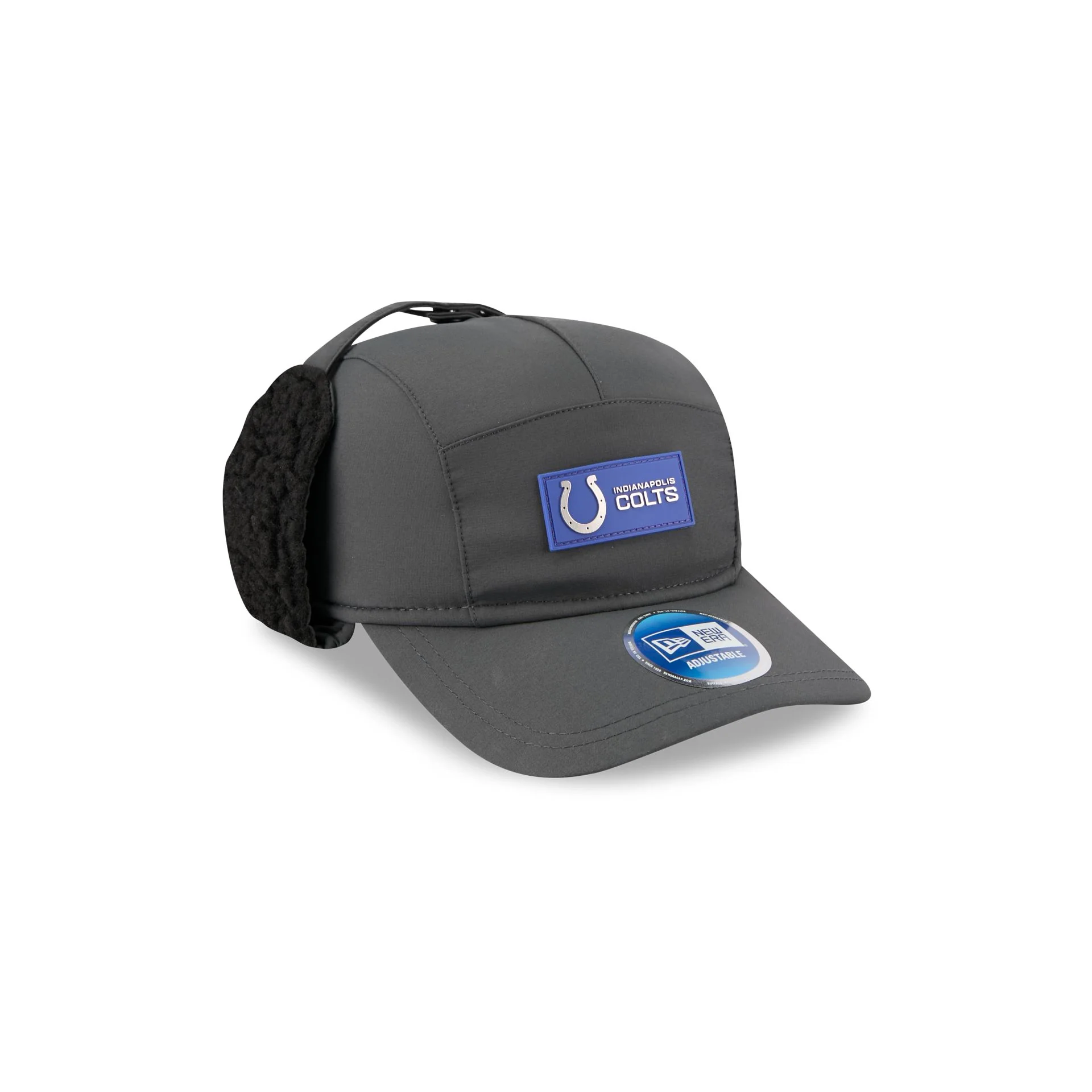 Indianapolis Colts 2025 Sideline Cold Weather Steel Clouds Runner Dogear Adjustable Hat - Image 3