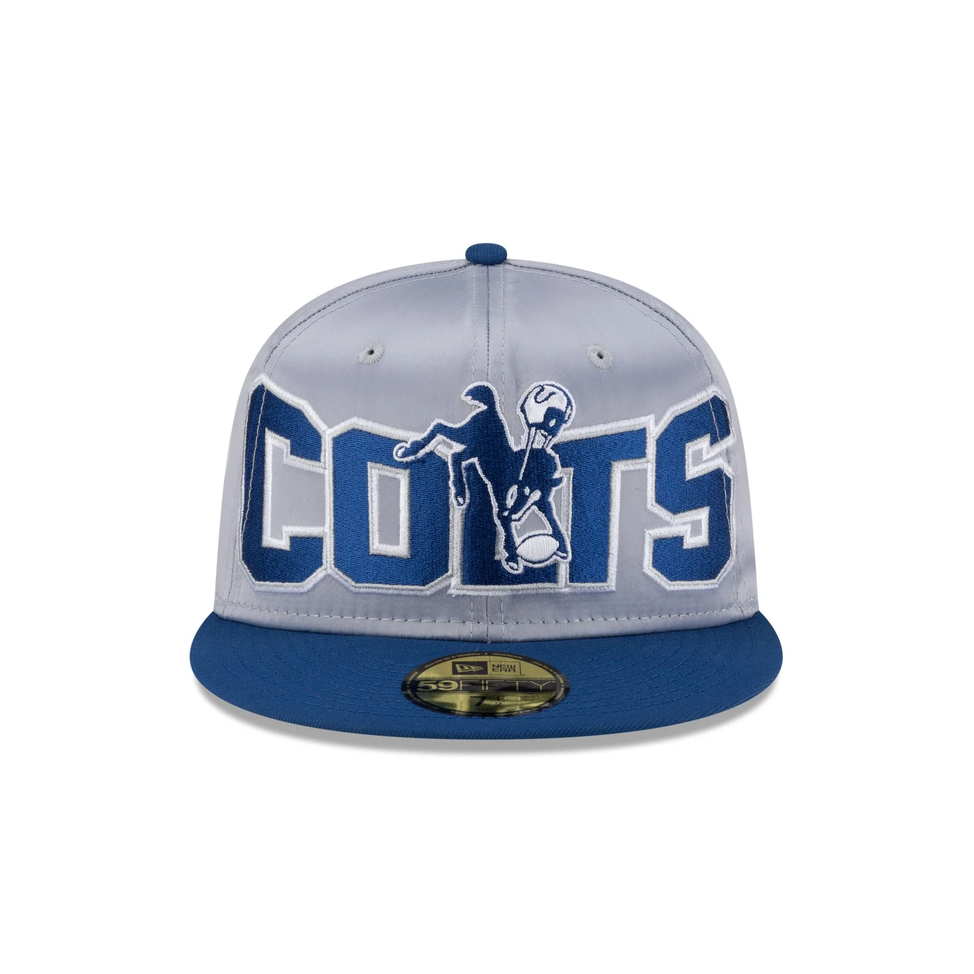 Indianapolis Colts Bold Satin 59FIFTY Fitted Hat - Image 2