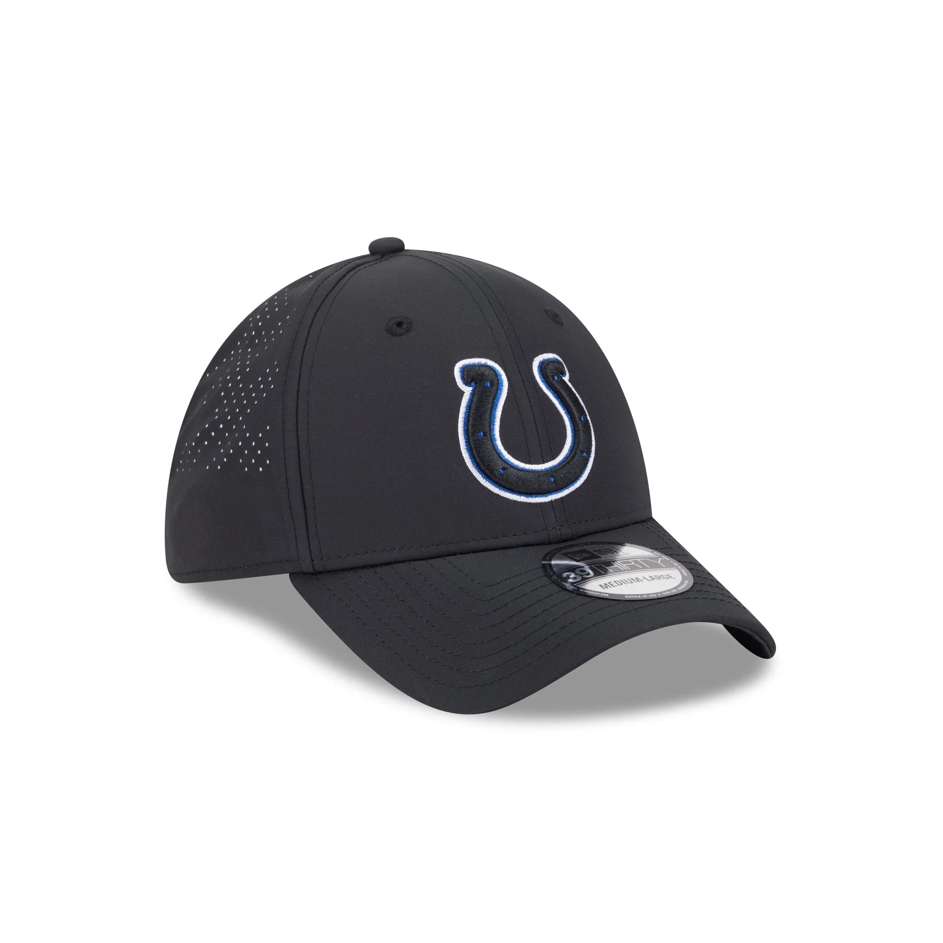 Indianapolis Colts Night 39THIRTY Stretch Fit Hat - Image 3
