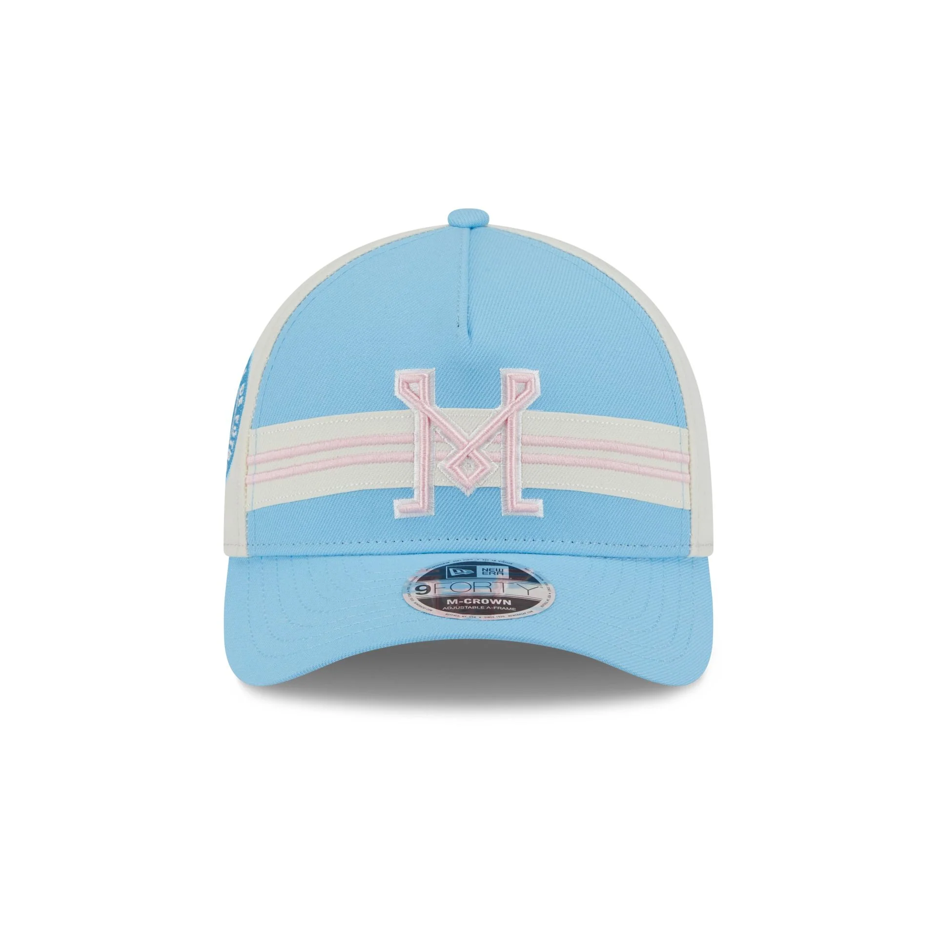 Inter Miami 2025 Jersey Hook Light Blue 9FORTY M-Crown A-Frame Snapback Hat - Image 2