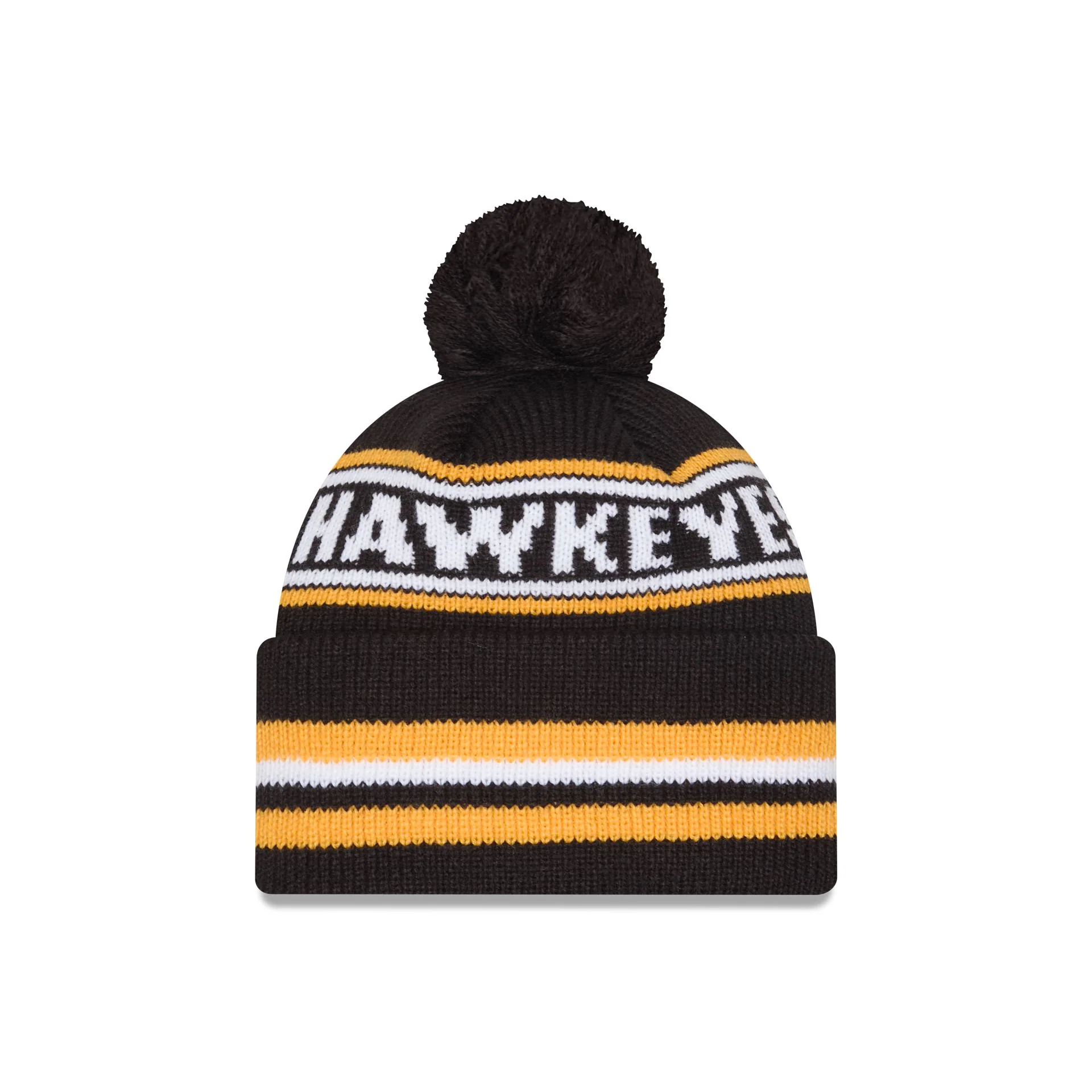 Iowa Hawkeyes Classic Pom Knit Hat - Image 3