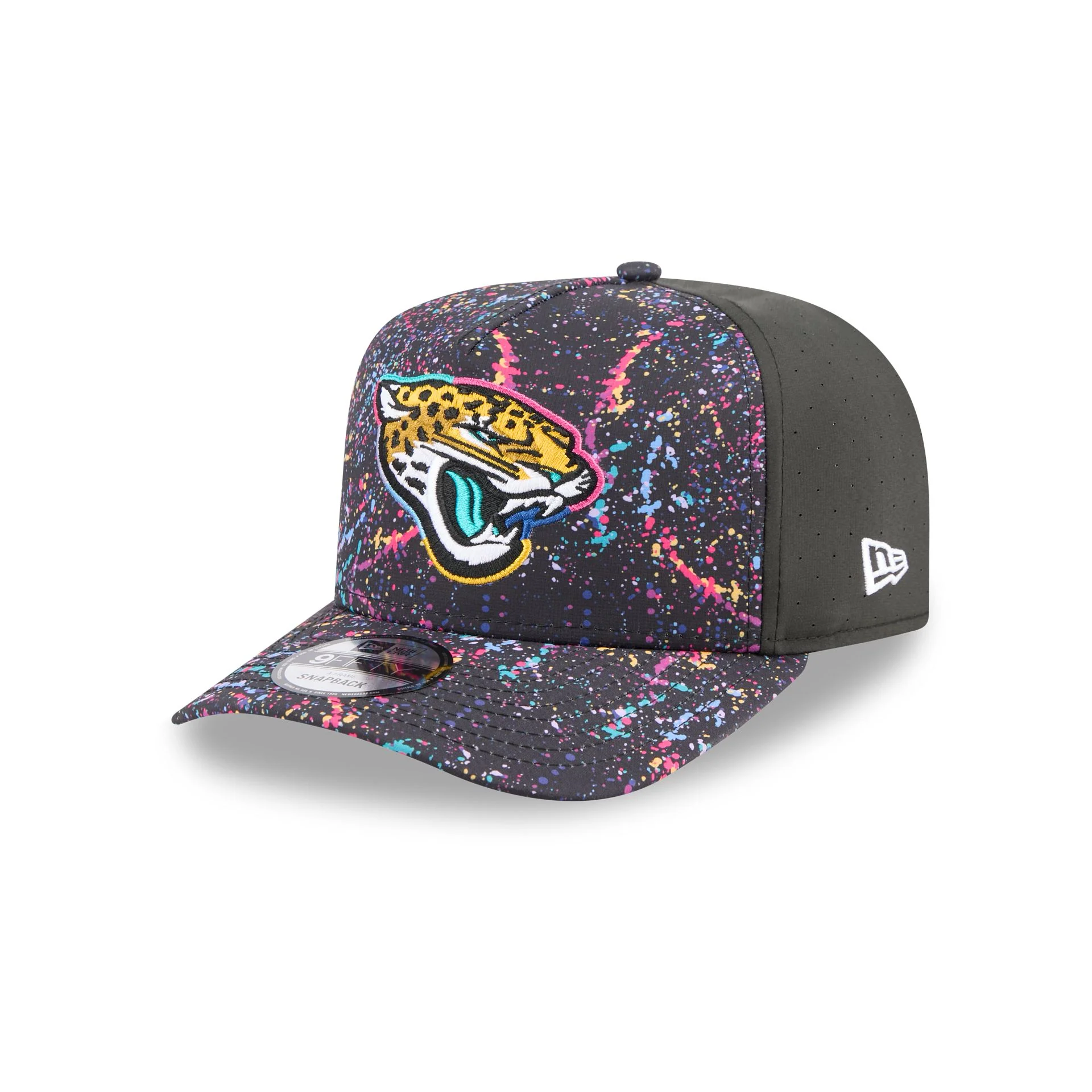 Jacksonville Jaguars 2025 Crucial Catch 9FIFTY A-Frame Snapback Hat - Image 3