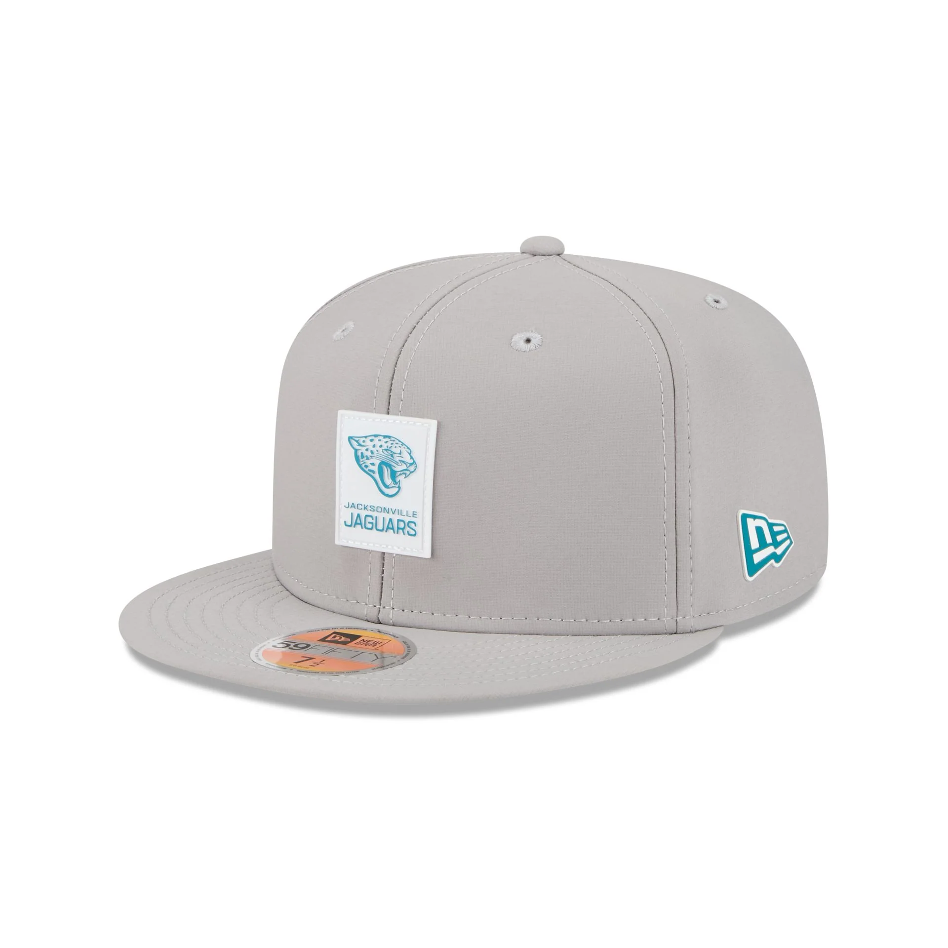 Jacksonville Jaguars 2025 Sideline Hot Weather Gray 59FIFTY Fitted Hat