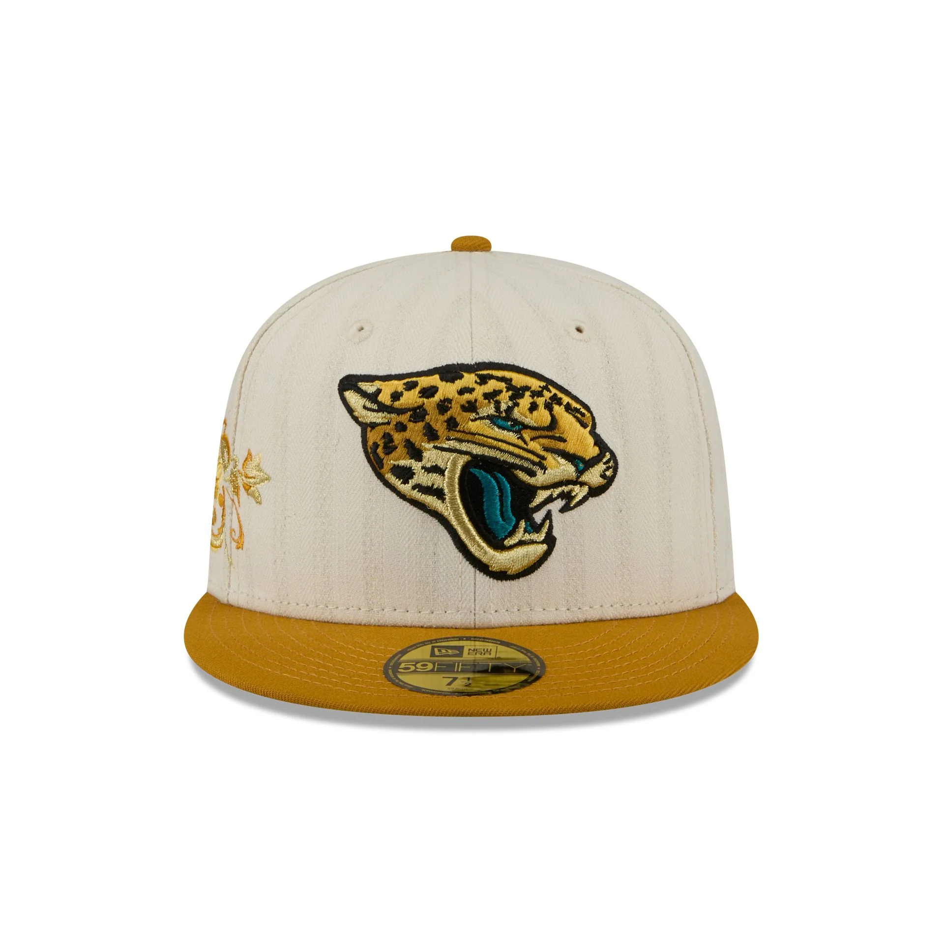Jacksonville Jaguars Chrome Herringbone 59FIFTY Fitted Hat - Image 2