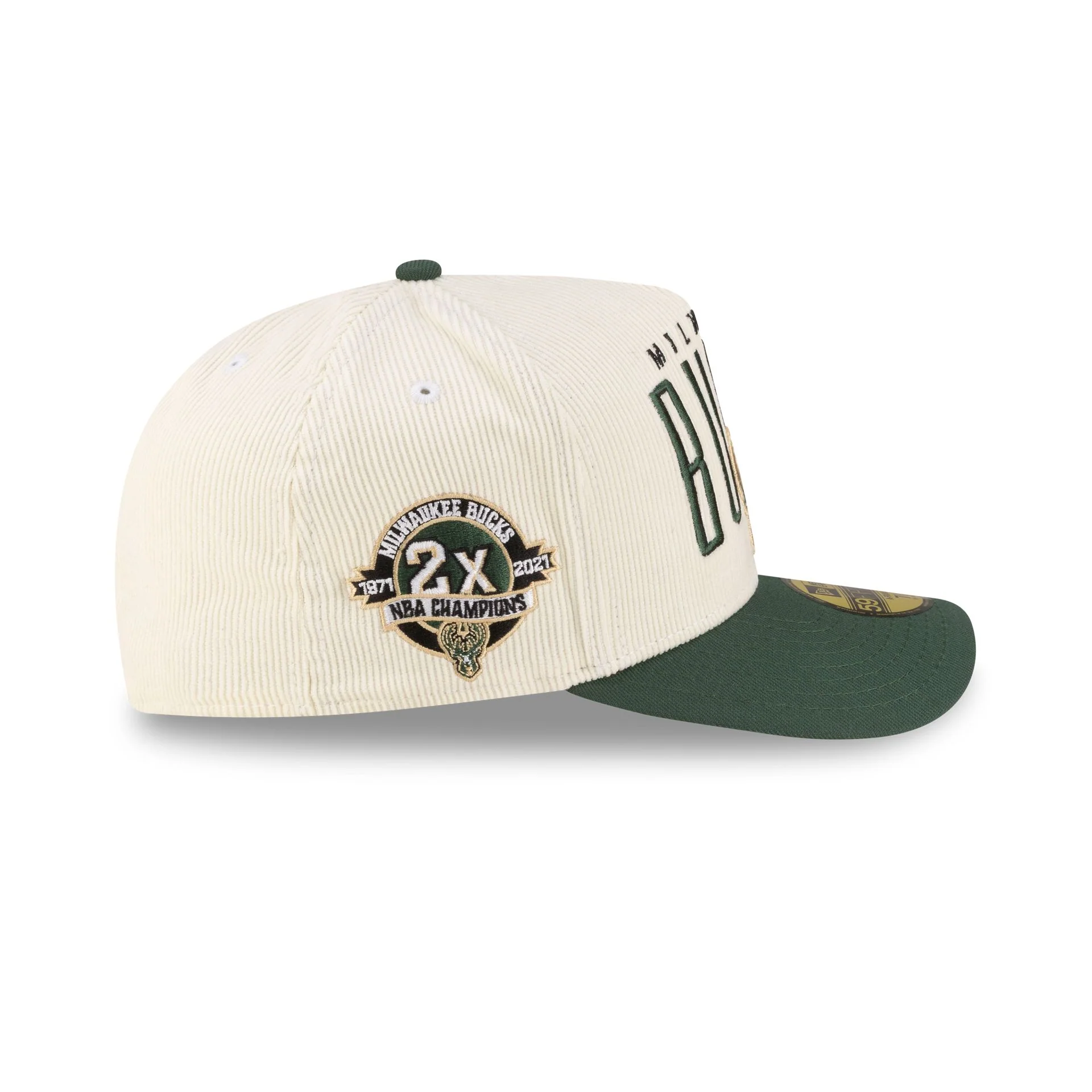 Just Caps Championship Classic Milwaukee Bucks 59FIFTY A-Frame Fitted Hat - Image 4