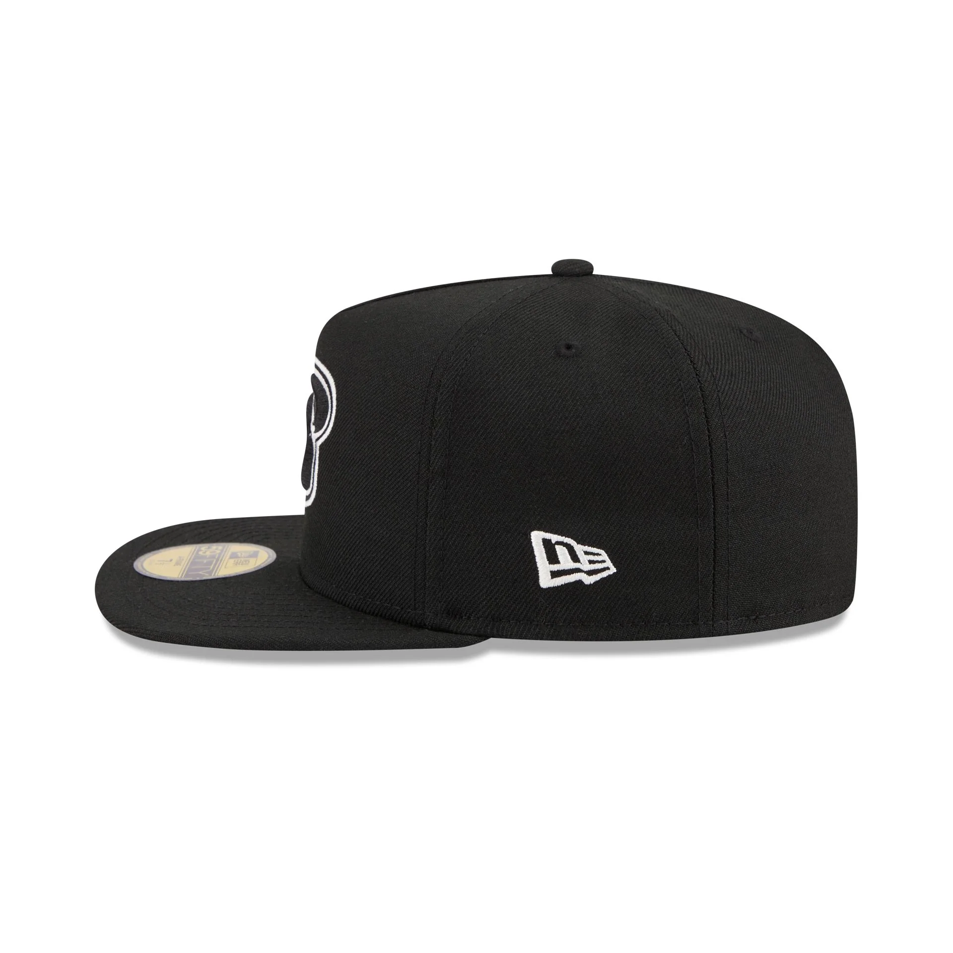 Just Caps Chiseled Logo Baltimore Ravens 59FIFTY A-Frame Fitted Hat - Image 5
