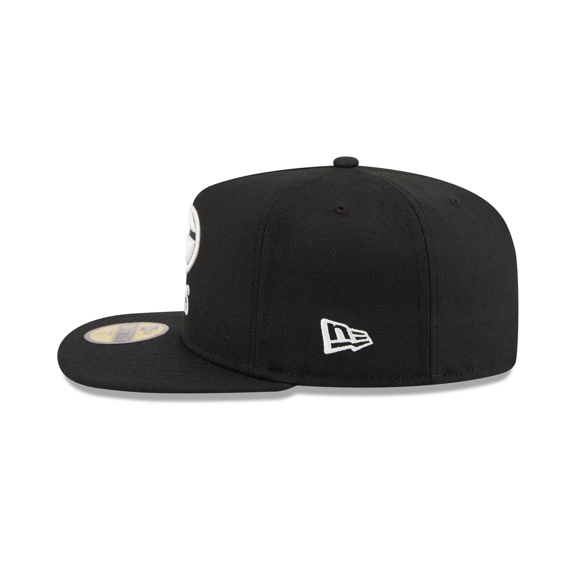 Just Caps Chiseled Logo Green Bay Packers 59FIFTY A-Frame Fitted Hat - Image 5