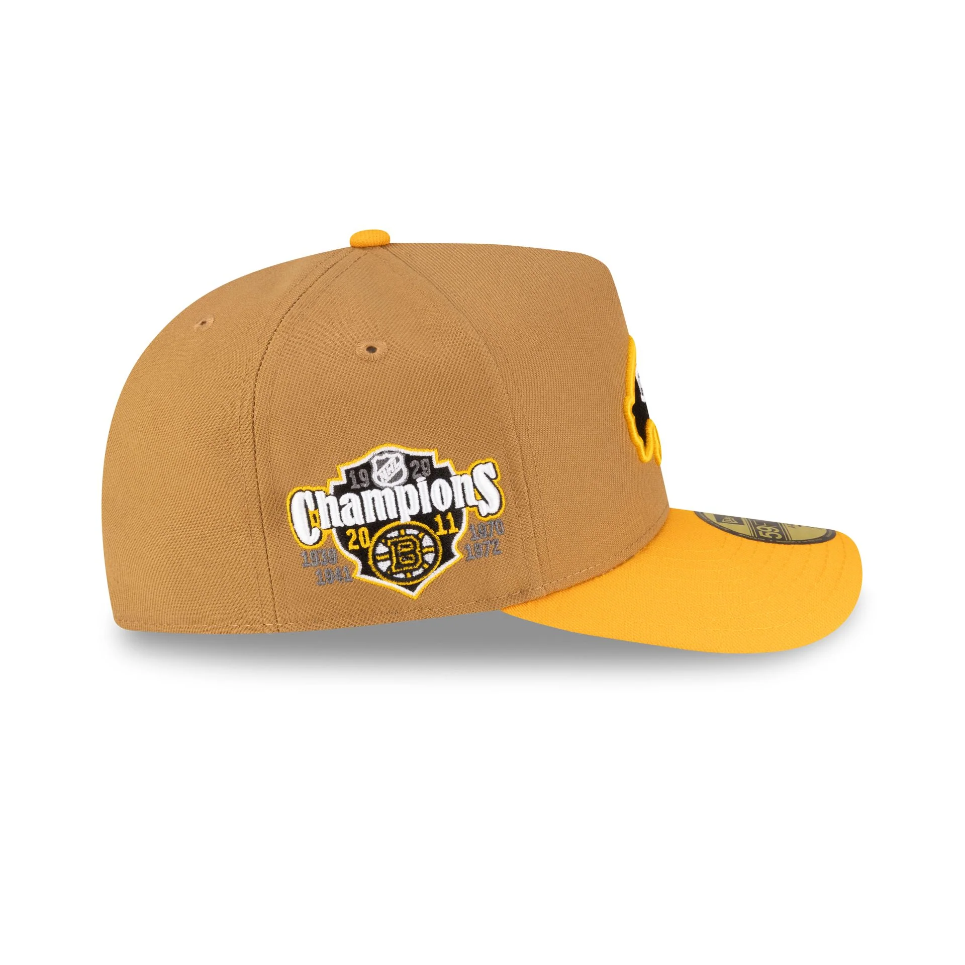 Just Caps Golden Pack Boston Bruins 59FIFTY A-Frame Fitted Hat - Image 4