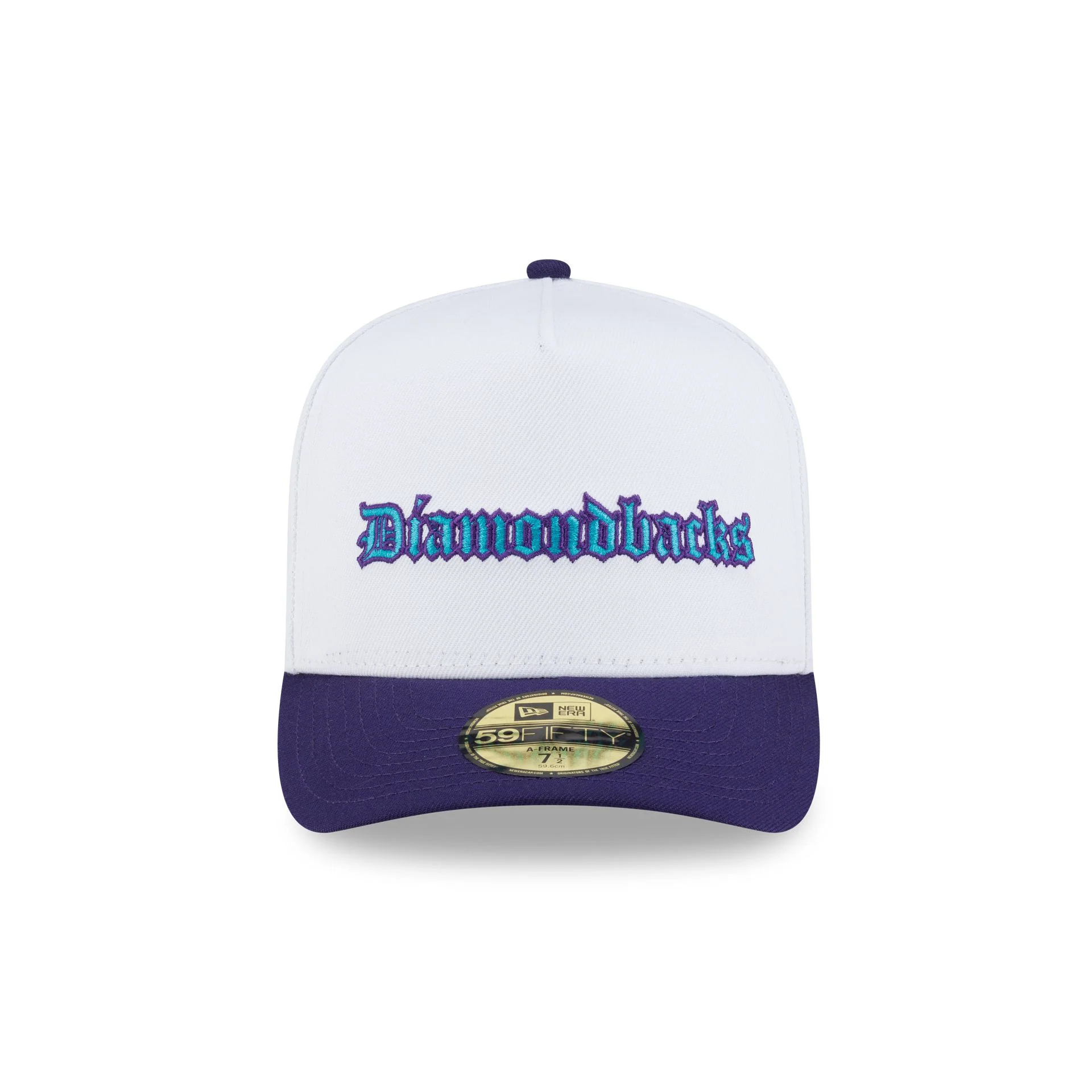 Just Caps Gothic Script Arizona Diamondbacks 59FIFTY A-Frame Fitted Hat - Image 2