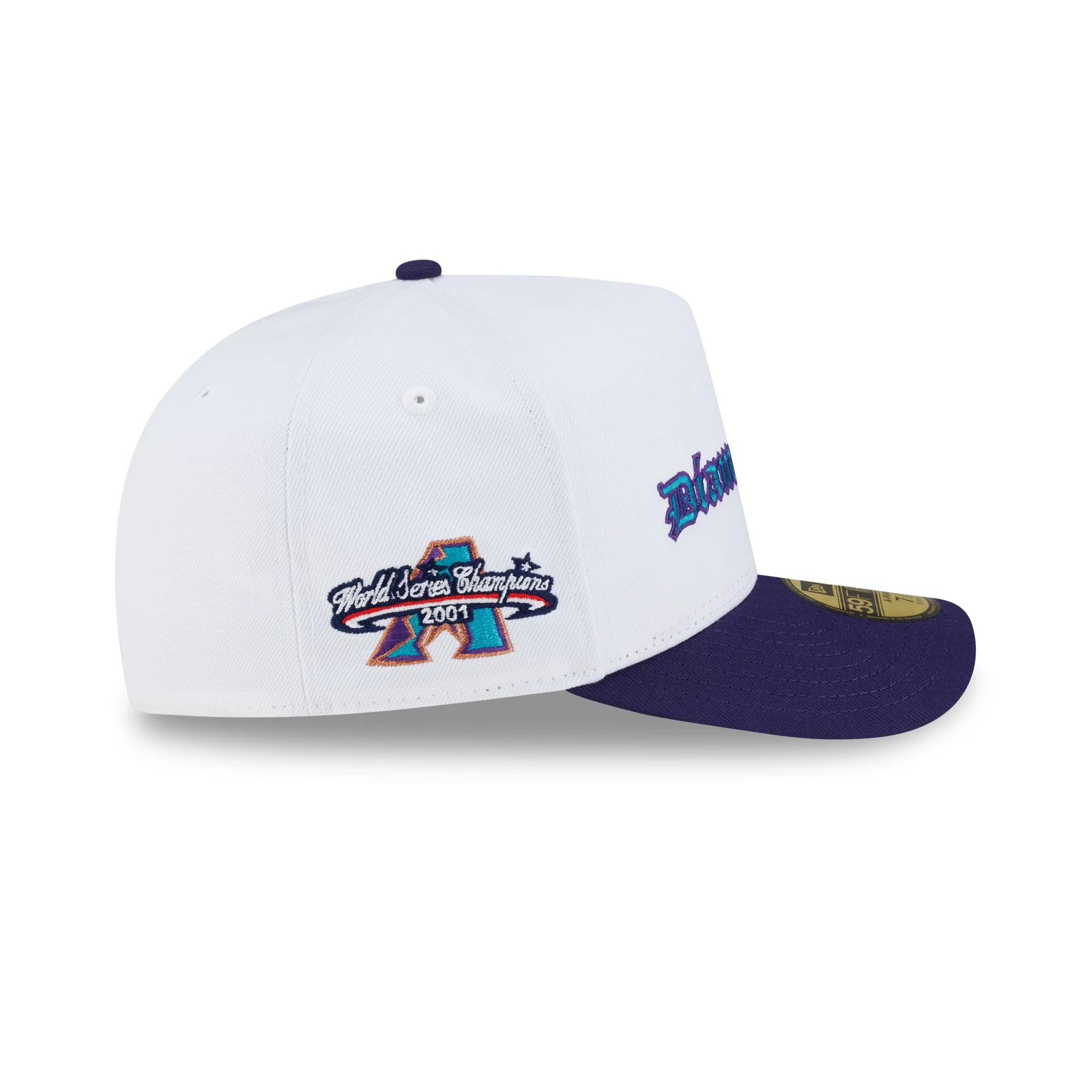 Just Caps Gothic Script Arizona Diamondbacks 59FIFTY A-Frame Fitted Hat - Image 4