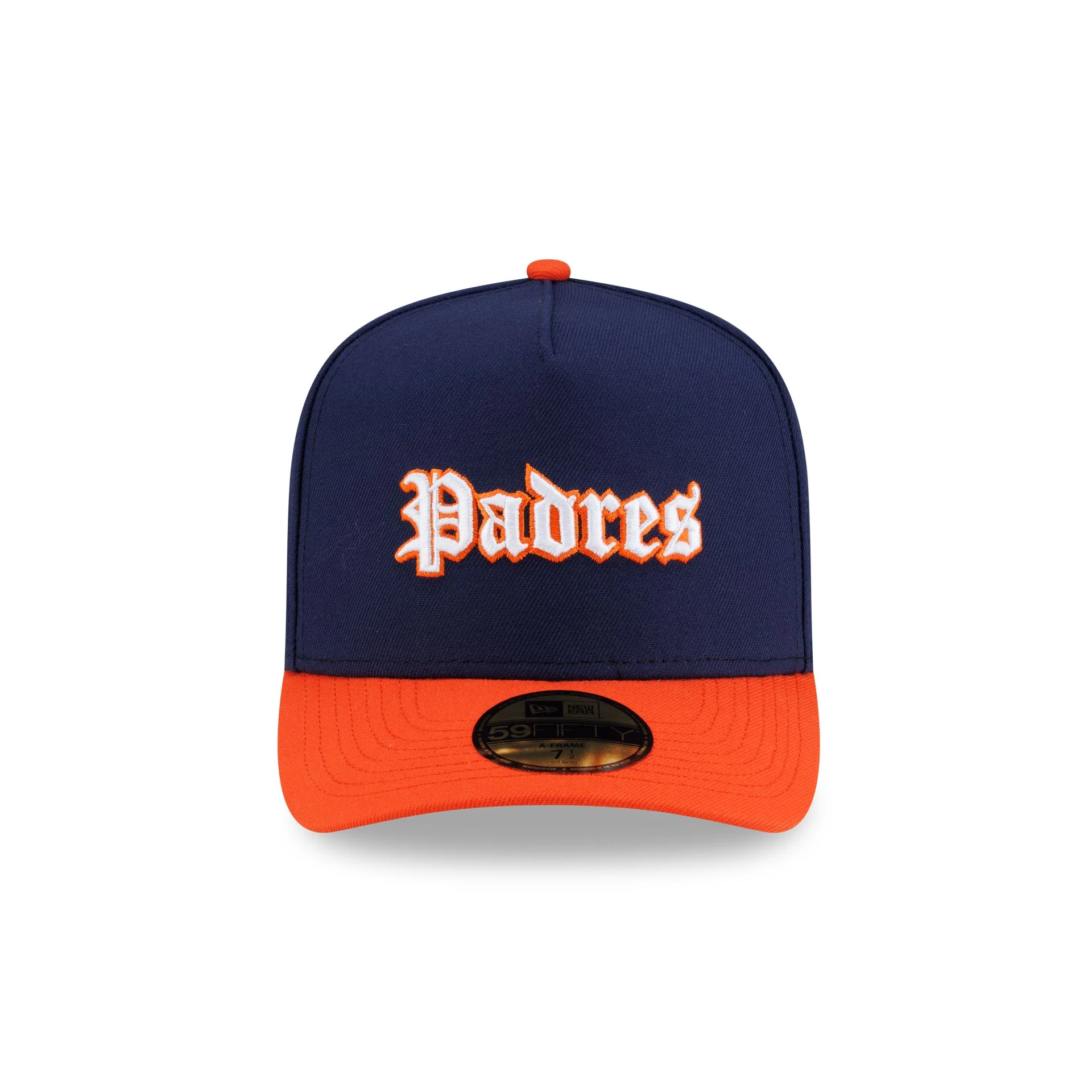 Just Caps Gothic Script San Diego Padres 59FIFTY A-Frame Fitted Hat - Image 2