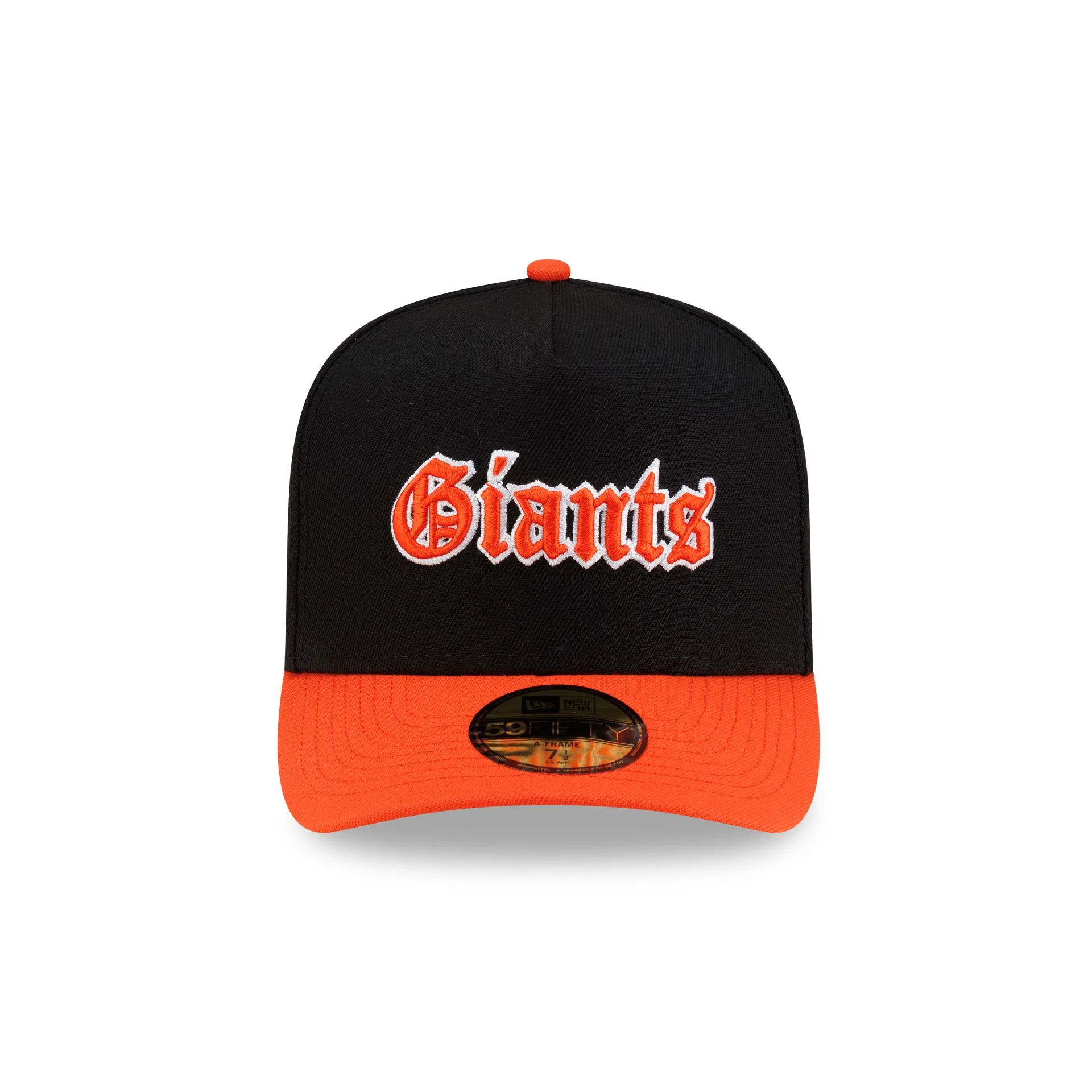 Just Caps Gothic Script San Francisco Giants 59FIFTY A-Frame Fitted Hat - Image 2