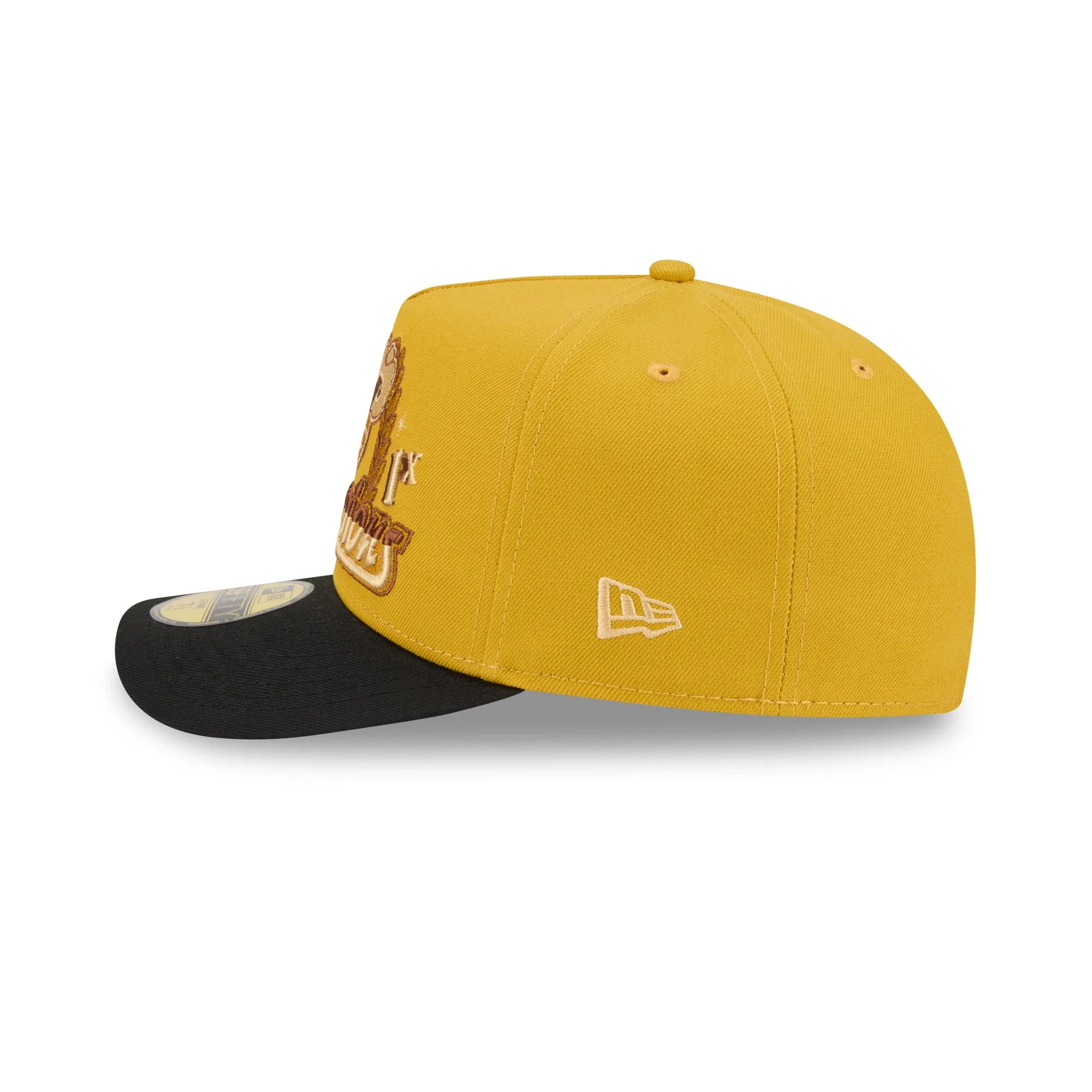 Just Caps Hardwood Classics Trophy Yellow Dallas Mavericks 59FIFTY A-Frame Fitted Hat - Image 4
