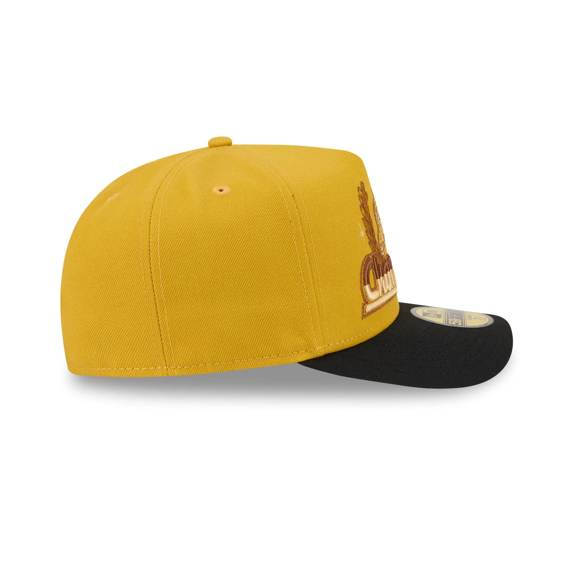 Just Caps Hardwood Classics Trophy Yellow Seattle Supersonics 59FIFTY A-Frame Fitted Hat - Image 5