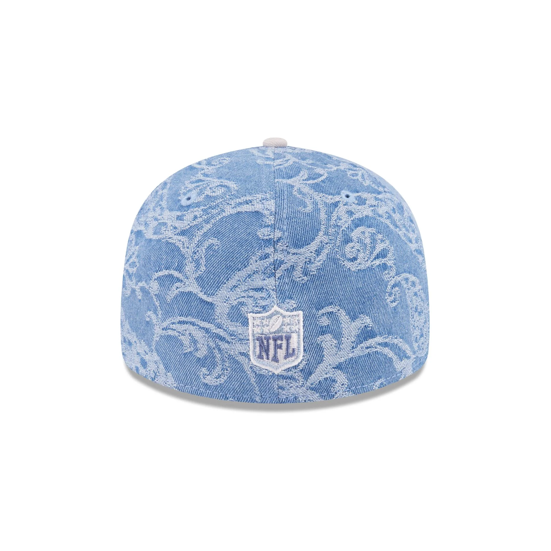 Just Caps Jacquard Denim Philadelphia Eagles Retro Crown 59FIFTY Fitted Hat - Image 6