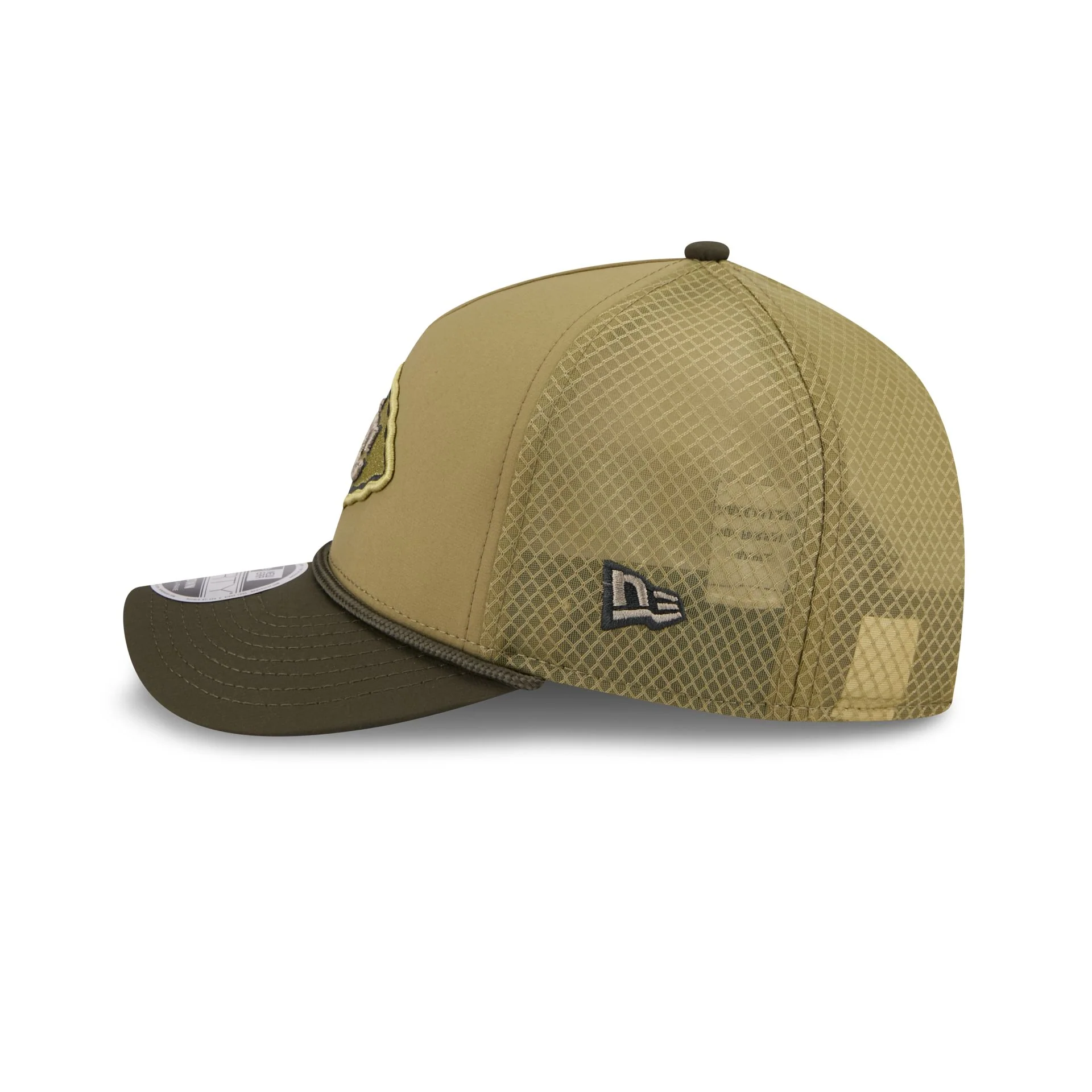 Kansas City Chiefs 2025 Salute to Service 9FORTY M-Crown A-Frame Trucker Hat - Image 5