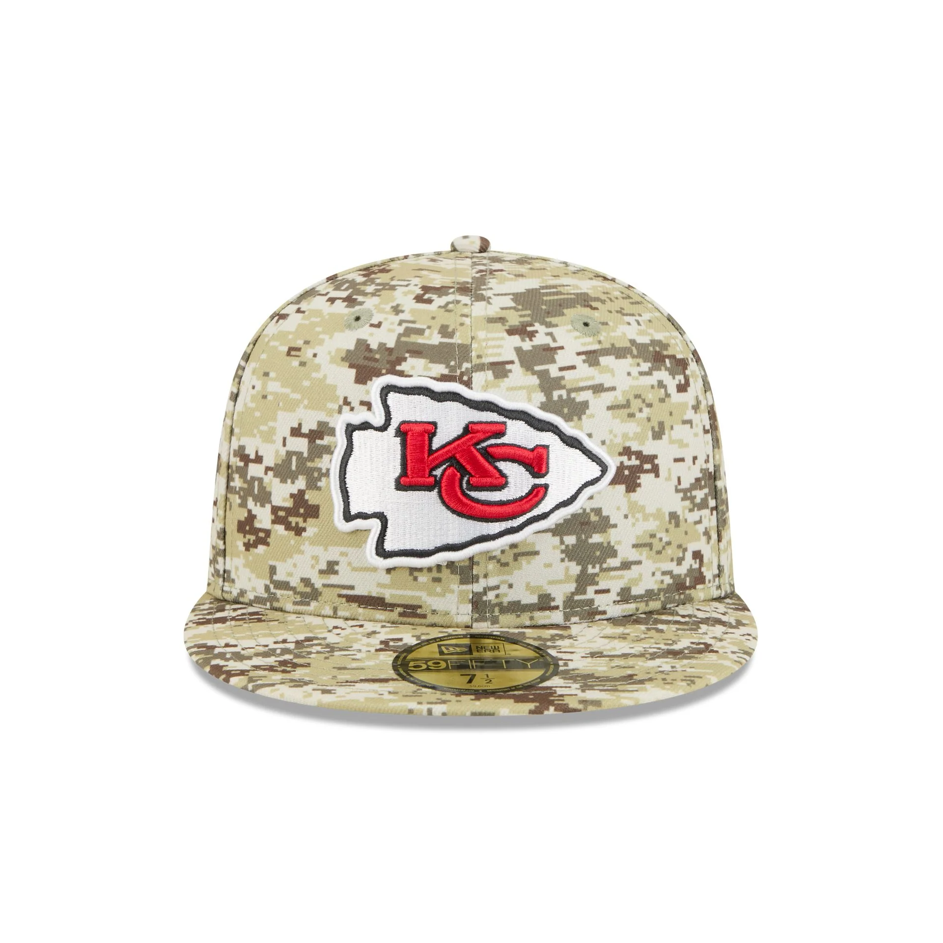 Kansas City Chiefs 2025 Salute to Service Fan Gear 59FIFTY Fitted Hat - Image 2
