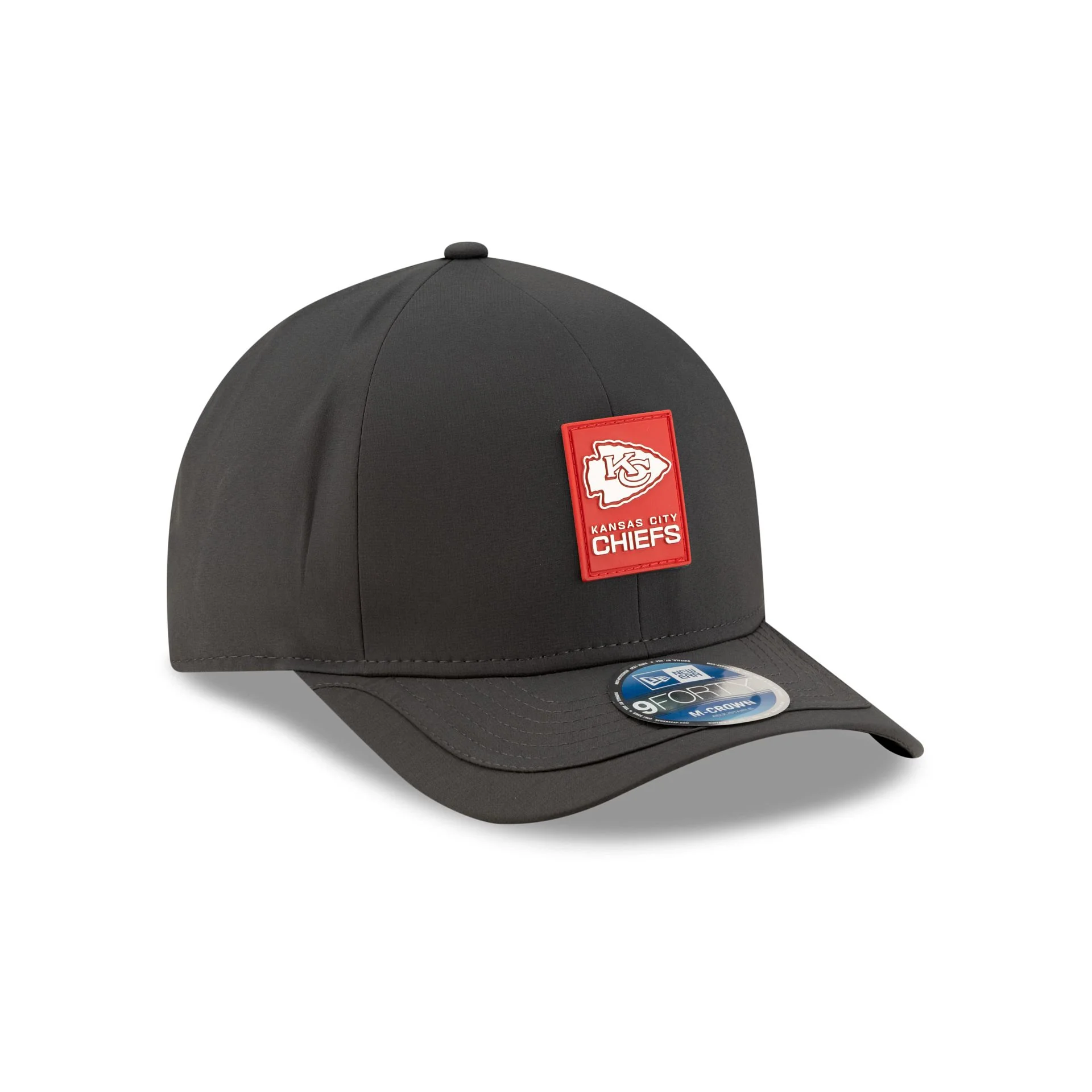 Kansas City Chiefs 2025 Sideline Cold Weather Steel Clouds 9FORTY M-Crown Snapback Hat - Image 3