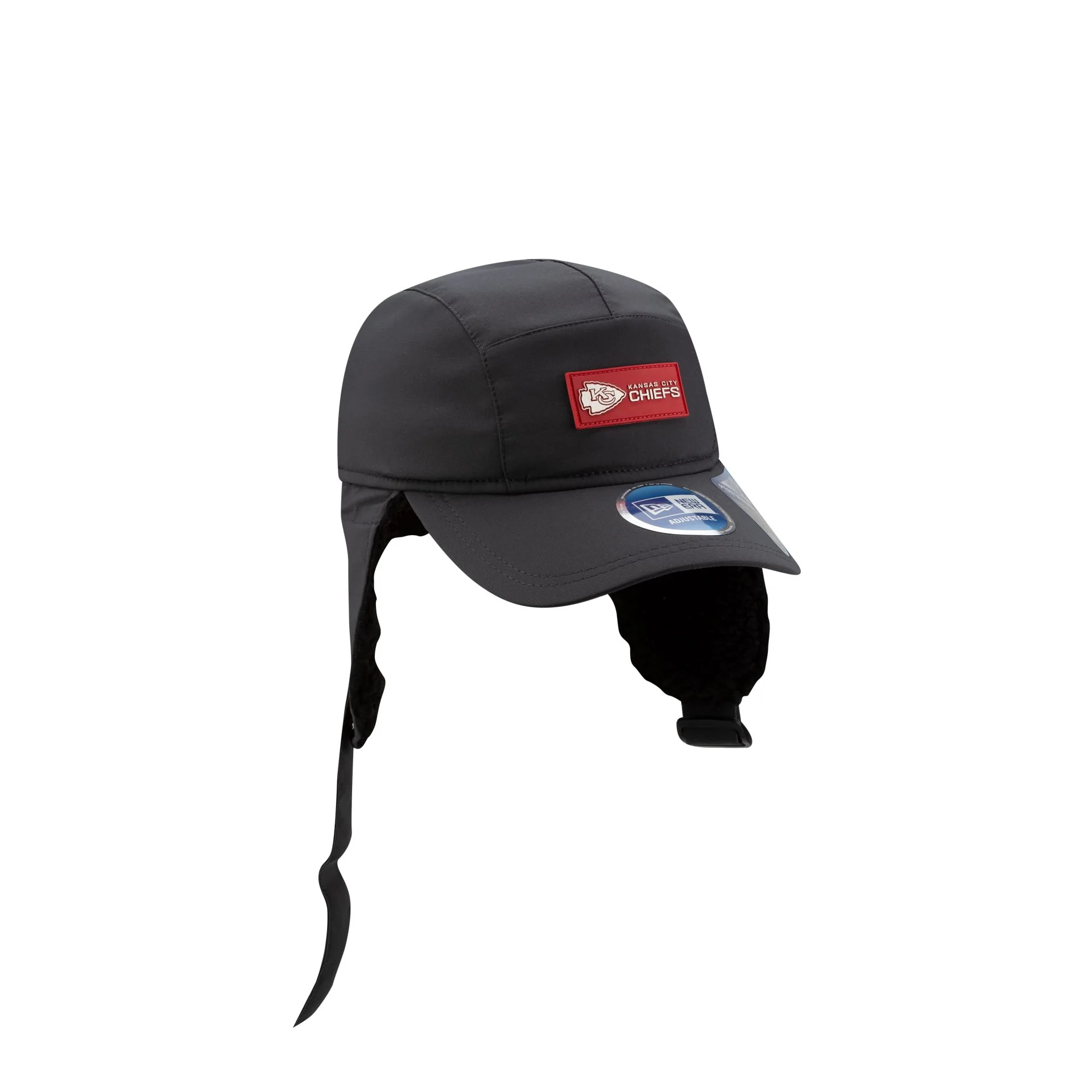 Kansas City Chiefs 2025 Sideline Cold Weather Steel Clouds Runner Dogear Adjustable Hat - Image 8
