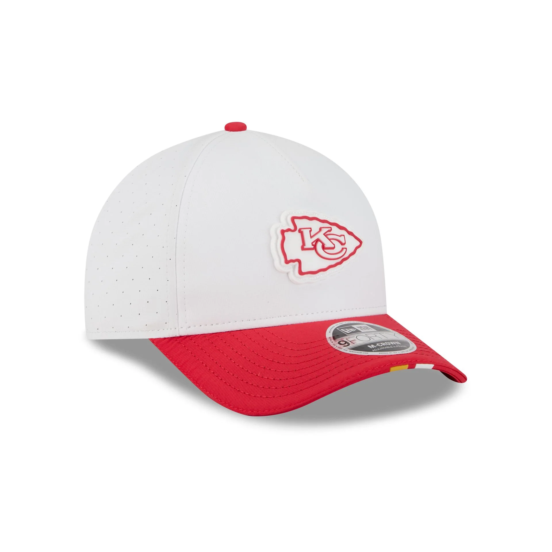 Kansas City Chiefs 2025 Training 9FORTY M-Crown A-Frame Snapback Hat - Image 3