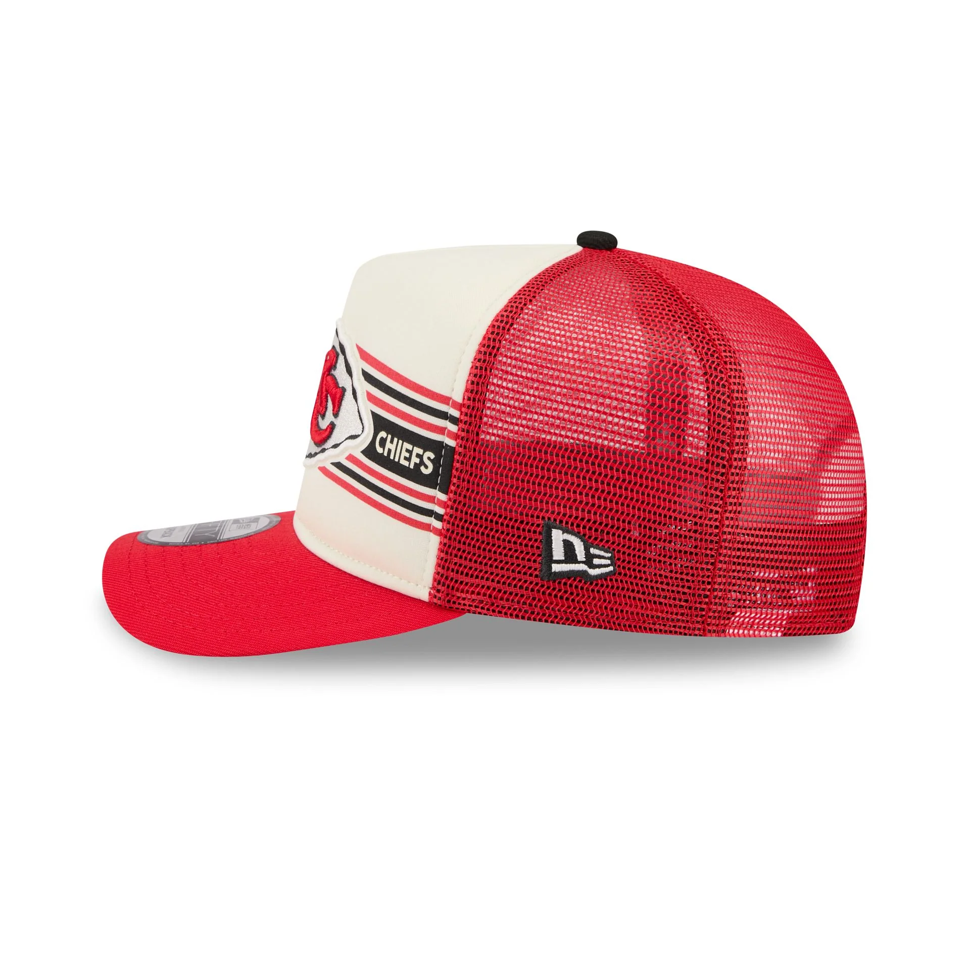 Kansas City Chiefs Banner 9FIFTY A-Frame Trucker Hat - Image 4