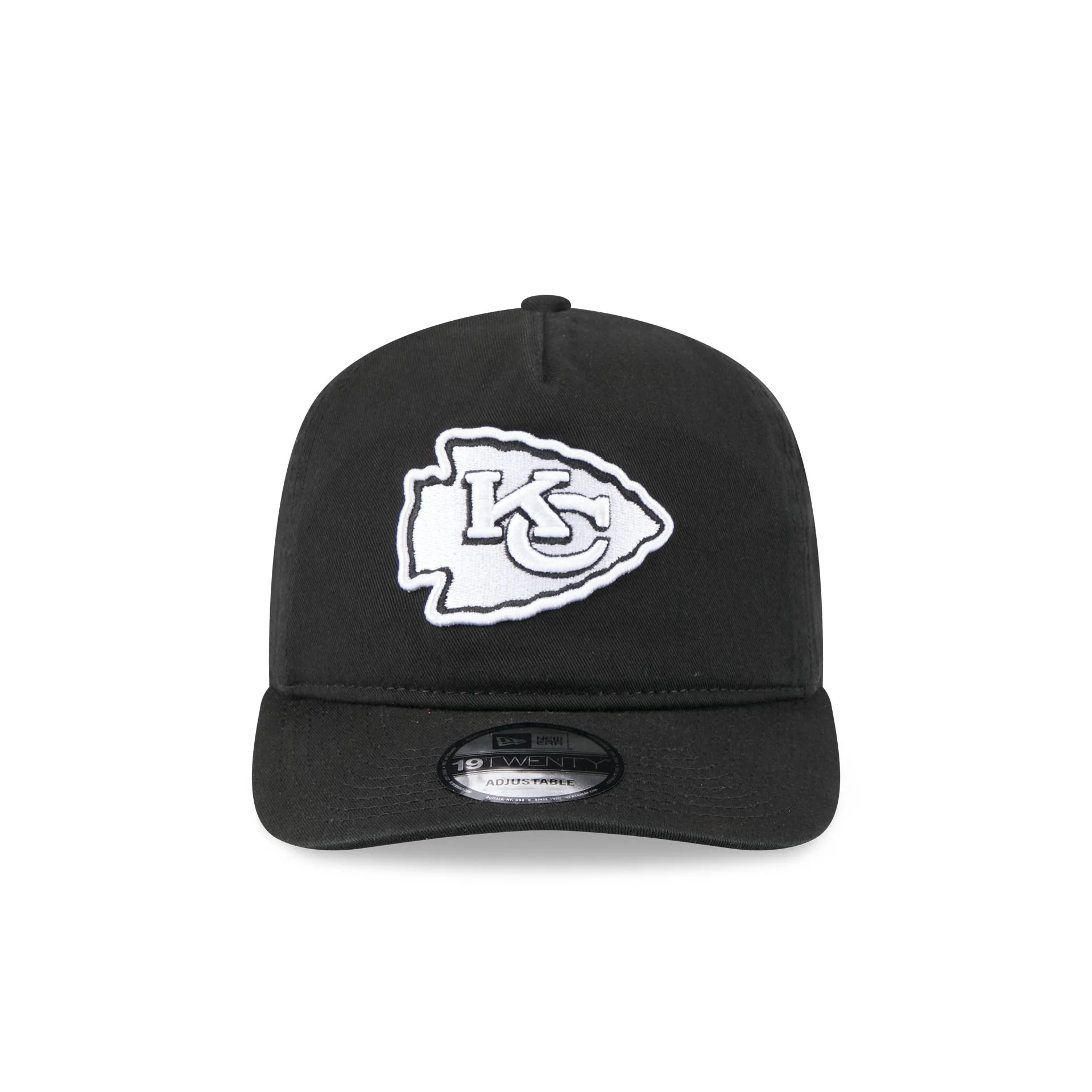 Kansas City Chiefs Black and White 19TWENTY Snapback Hat - Image 2