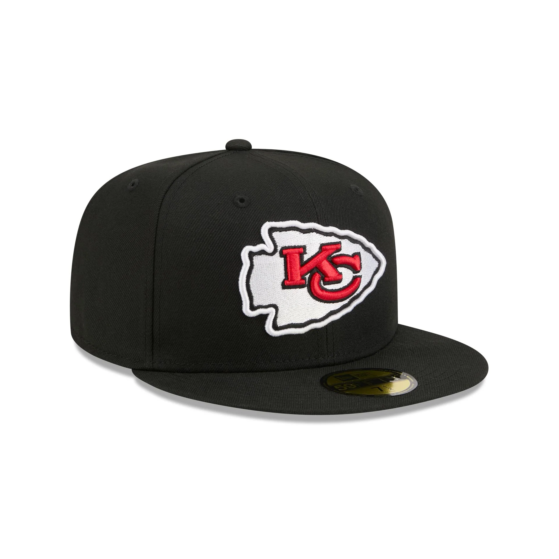 Kansas City Chiefs Black Basic 59FIFTY Fitted Hat - Image 3
