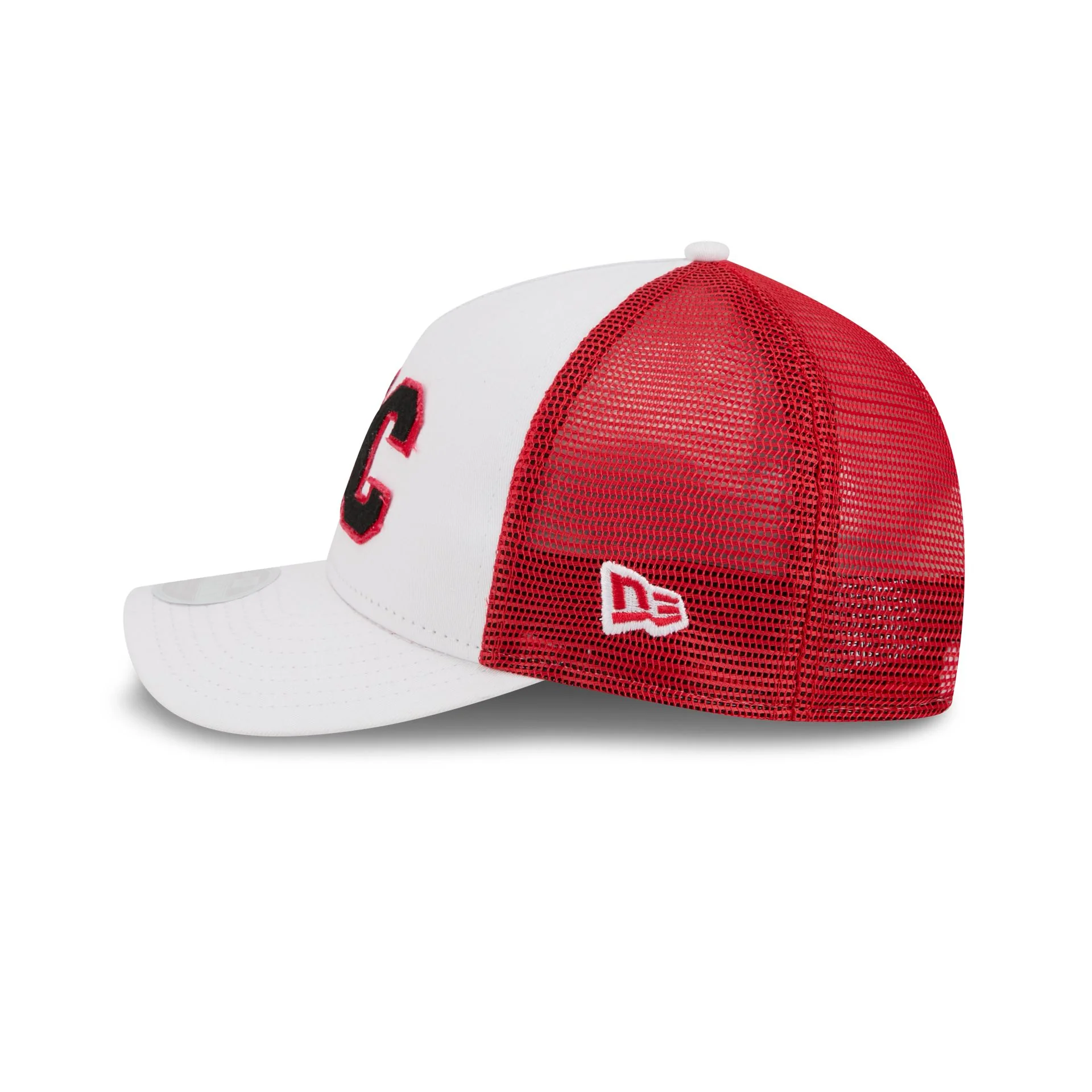 Kansas City Chiefs Optic White Felt Logo Women's 9FORTY M-Crown A-Frame Trucker Hat - Image 5