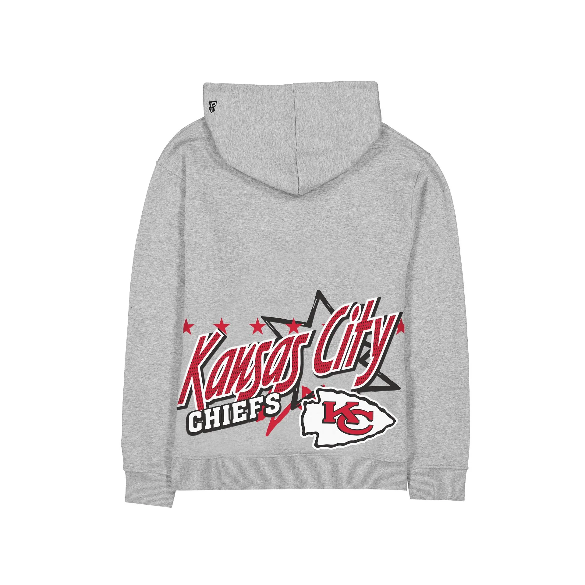 Kansas City Chiefs Sport Classics Heather Gray Hoodie - Image 2