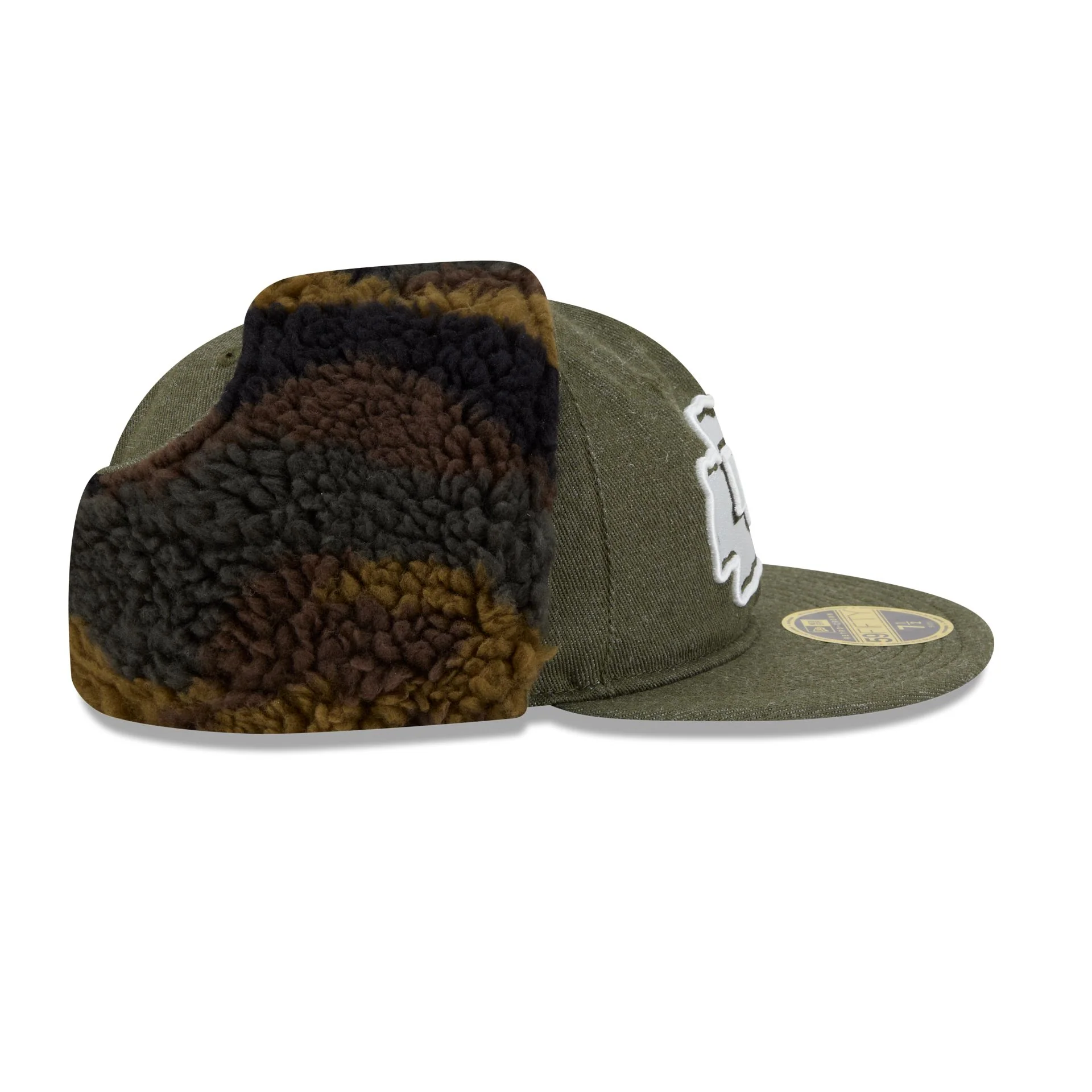 Kansas City Chiefs Three Looms Cotton Twill Camo Retro Crown Dog Ear 59FIFTY Fitted Hat - Image 5