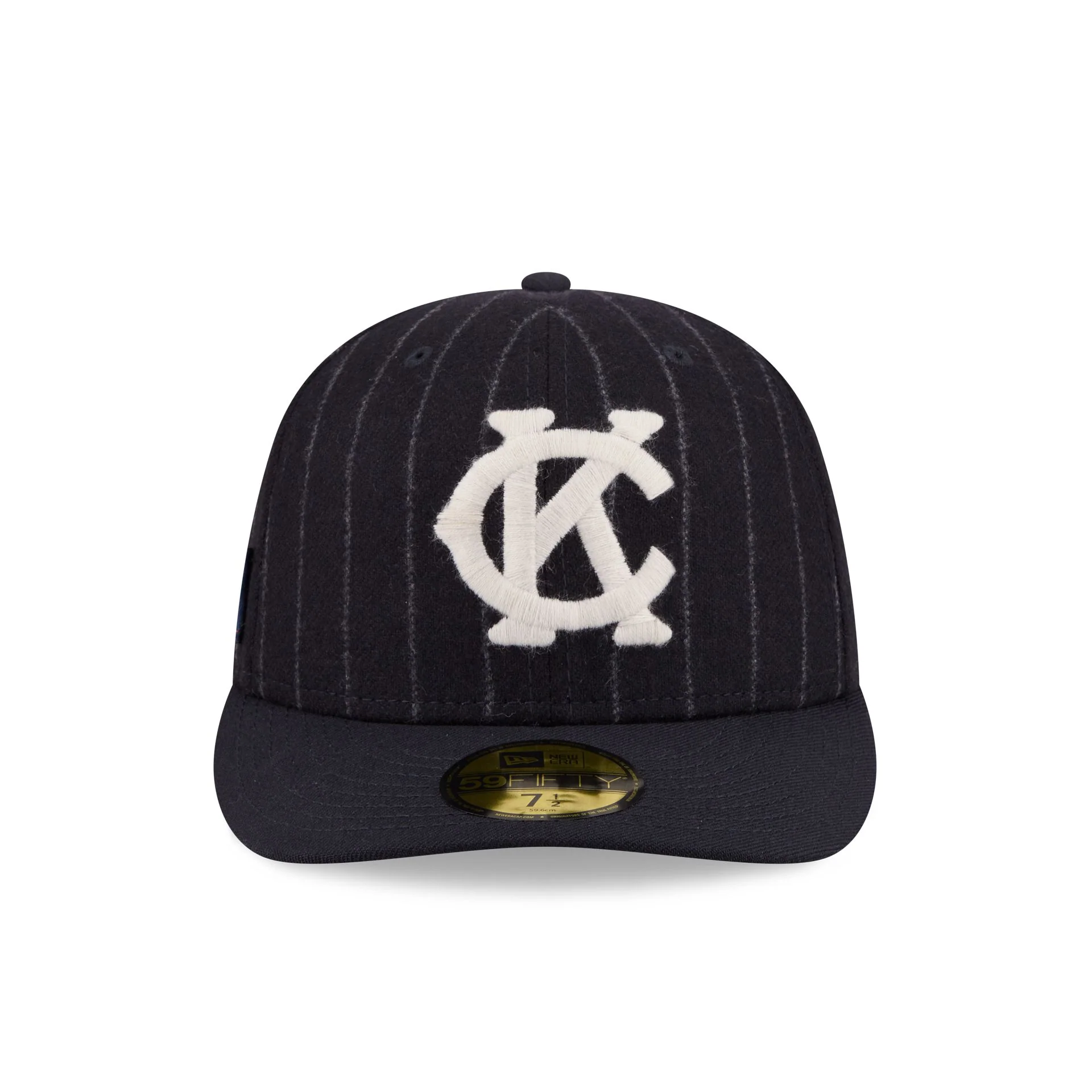 Kansas City Monarchs Pinstripe Merino & Cashmere Moon 59FIFTY Fitted Hat - Image 2