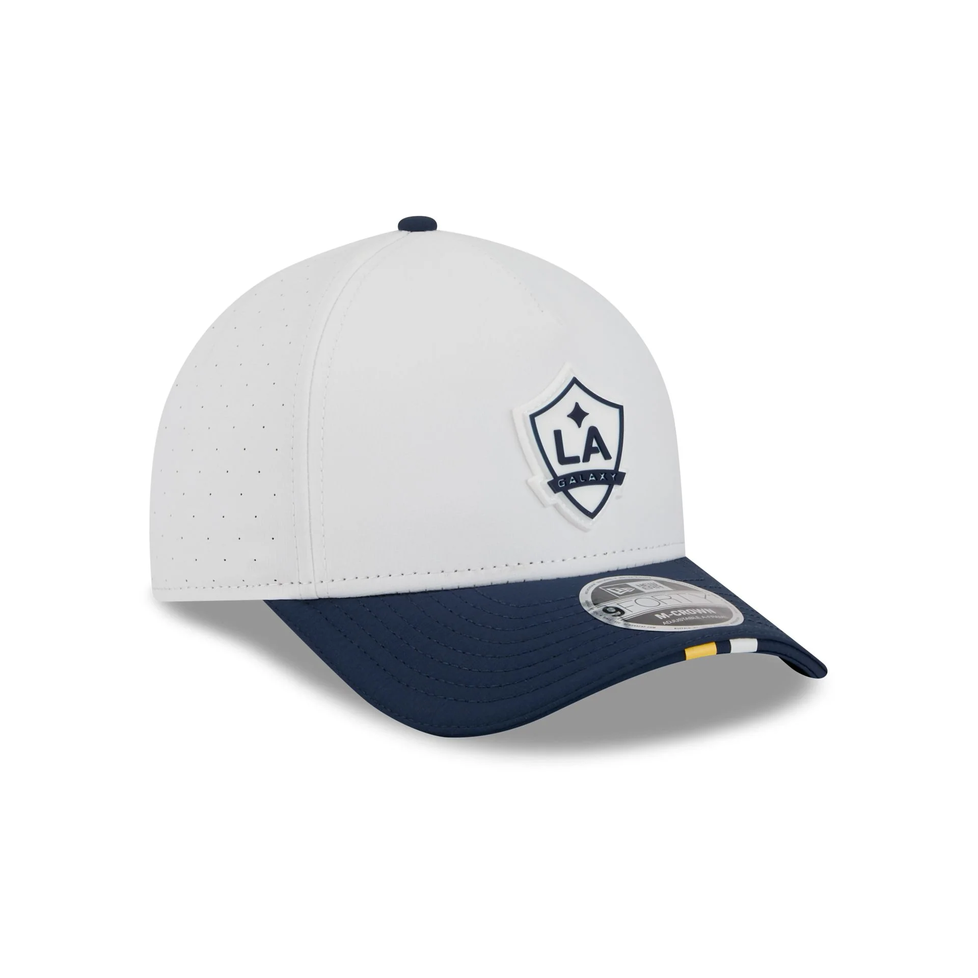 LA Galaxy 2026 MLS Kickoff 9FORTY M-Crown A-Frame Snapback Hat - Image 3
