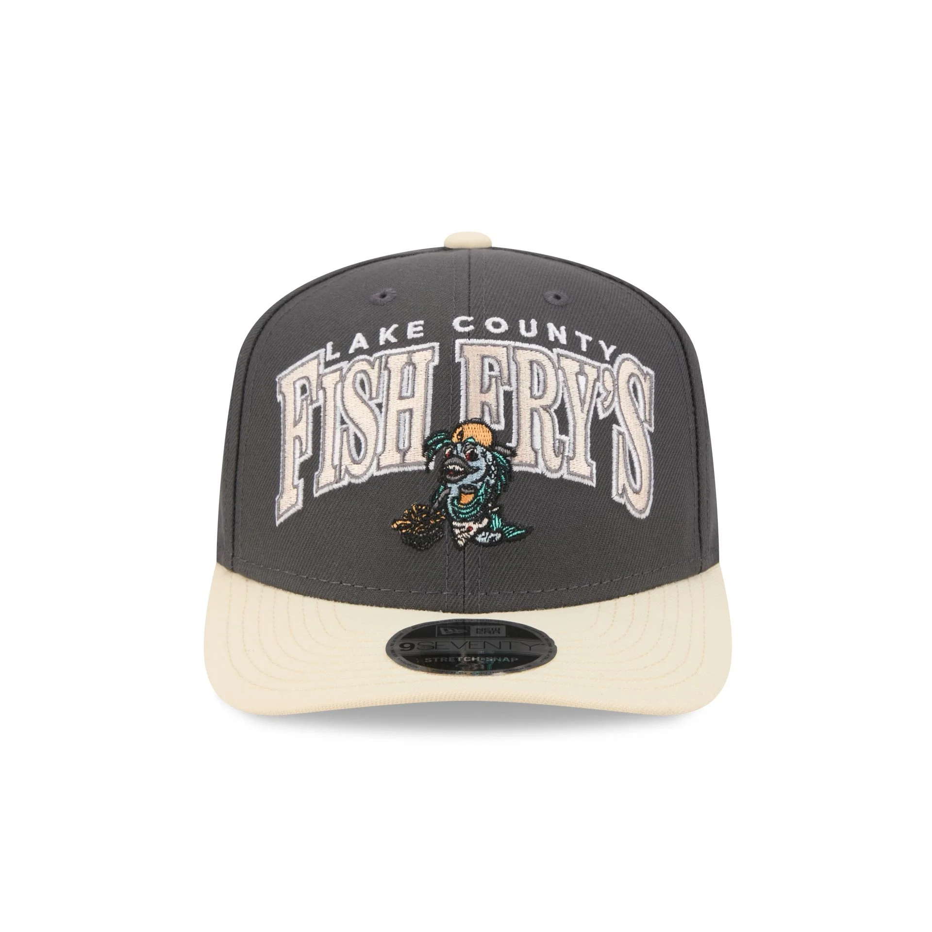 Lake County Captains Theme Night Gray 9SEVENTY Stretch-Snap Hat - Image 2