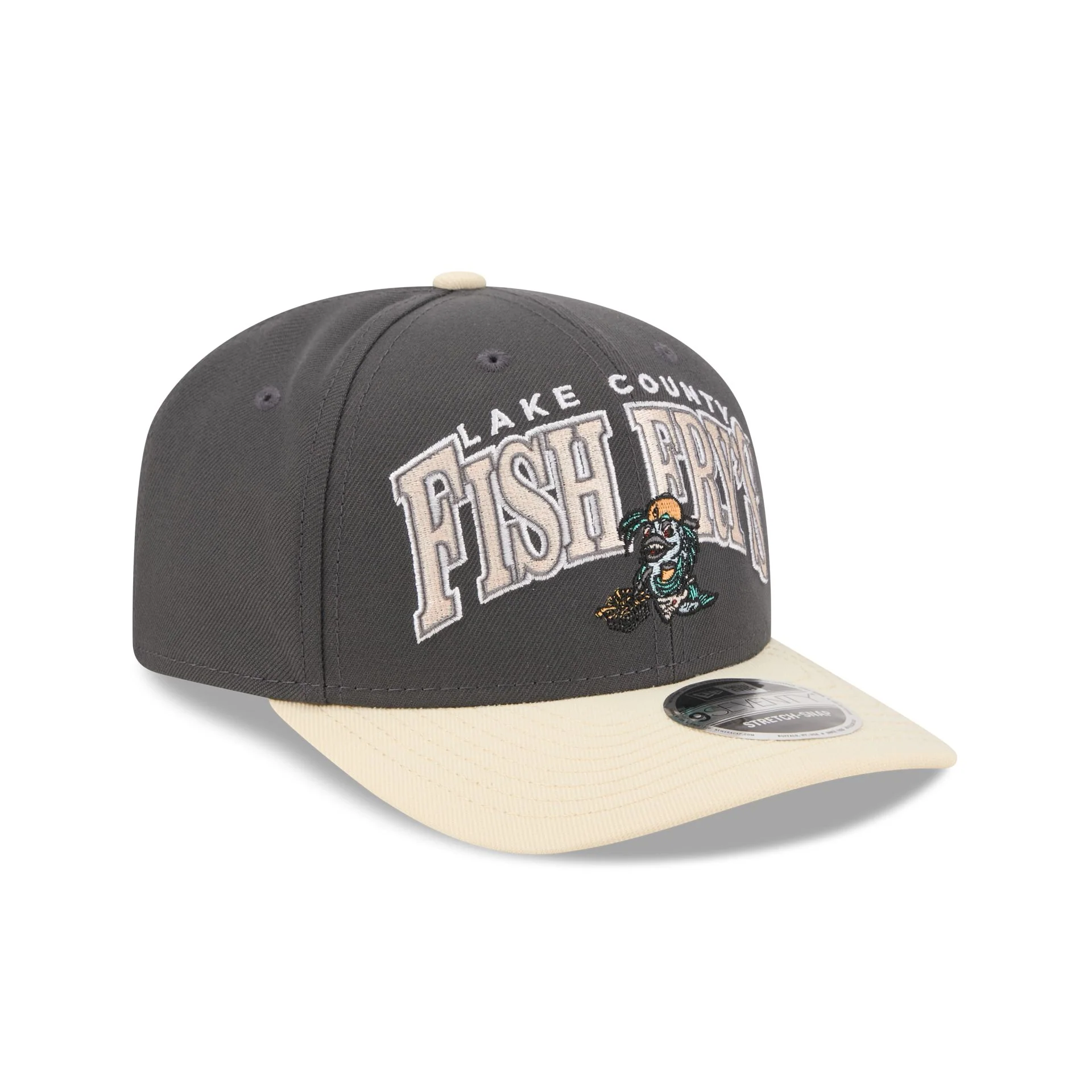 Lake County Captains Theme Night Gray 9SEVENTY Stretch-Snap Hat - Image 3